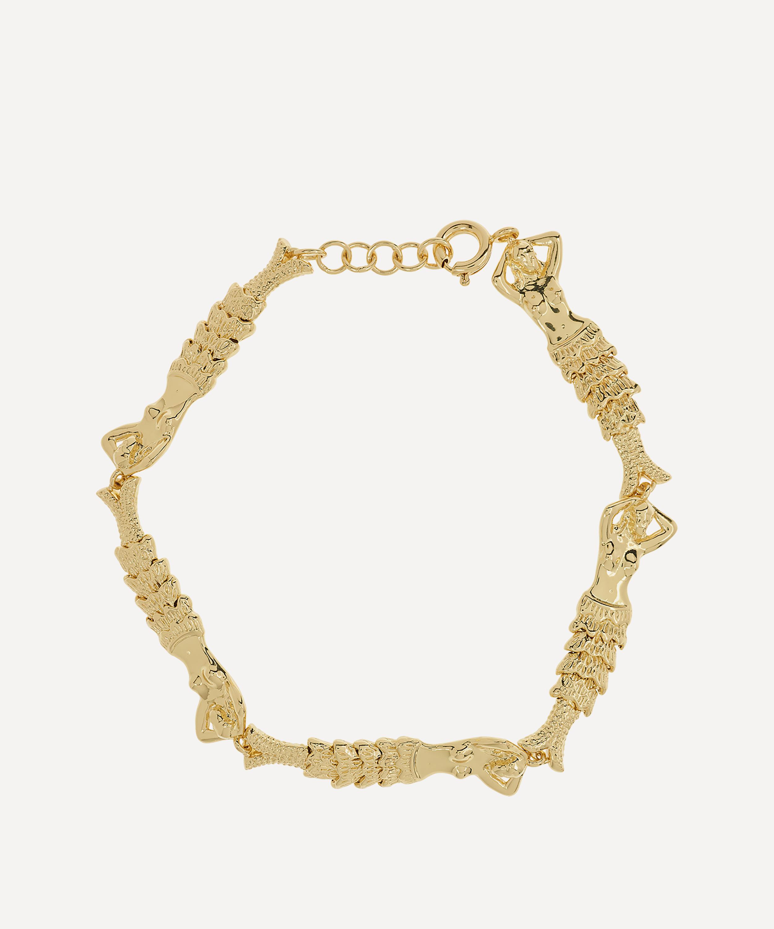 Anna + Nina - Gold-Plated Mermaid Bracelet image number 2