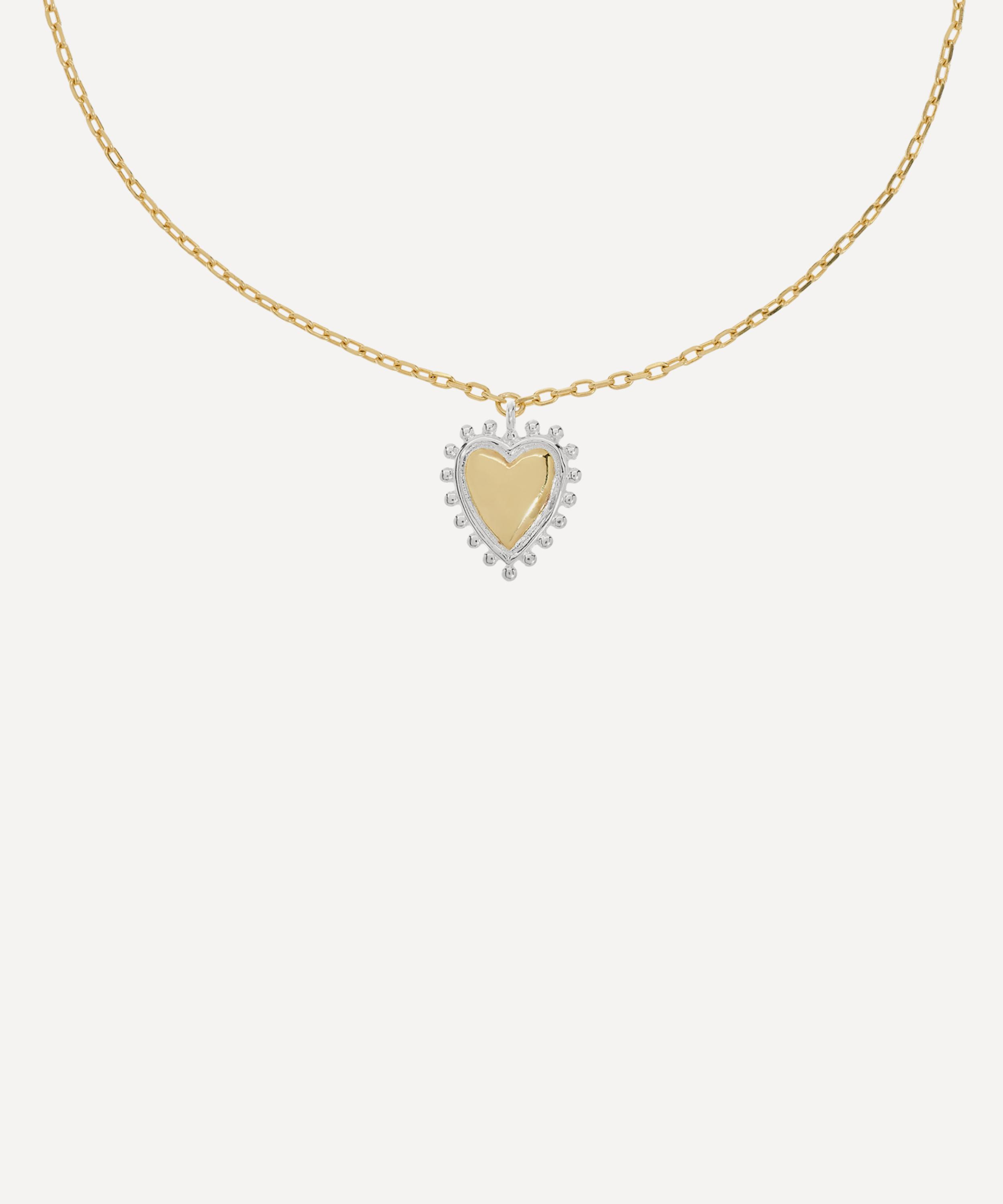 Anna + Nina - Gold-Plated Bravery Heart Bracelet image number 0
