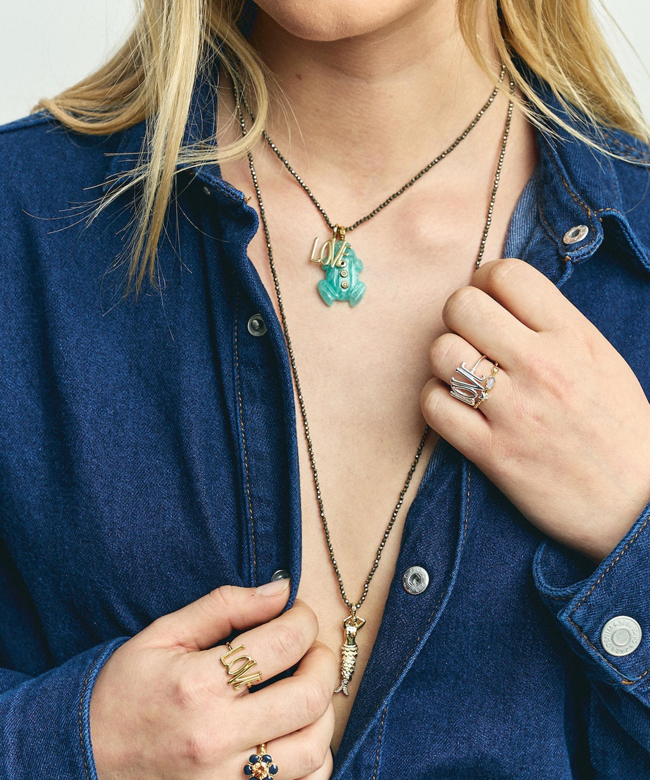 Anna + Nina - Gold-Plated Mermaid Charm image number 2