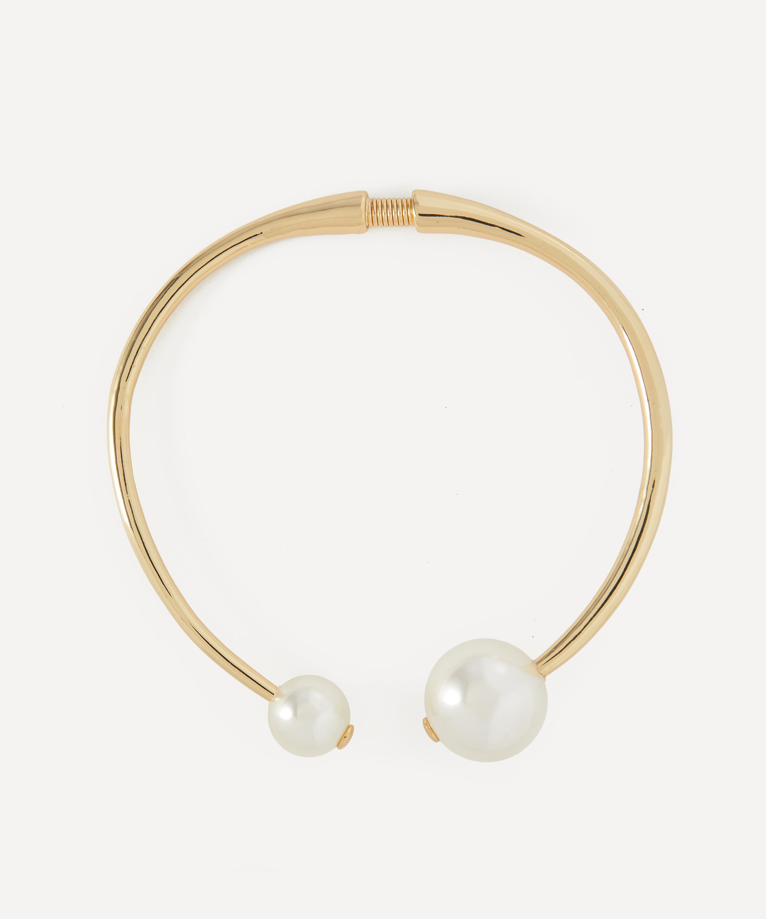 Kenneth Jay Lane - Gold-Plated Pearl Collar Necklace image number 0