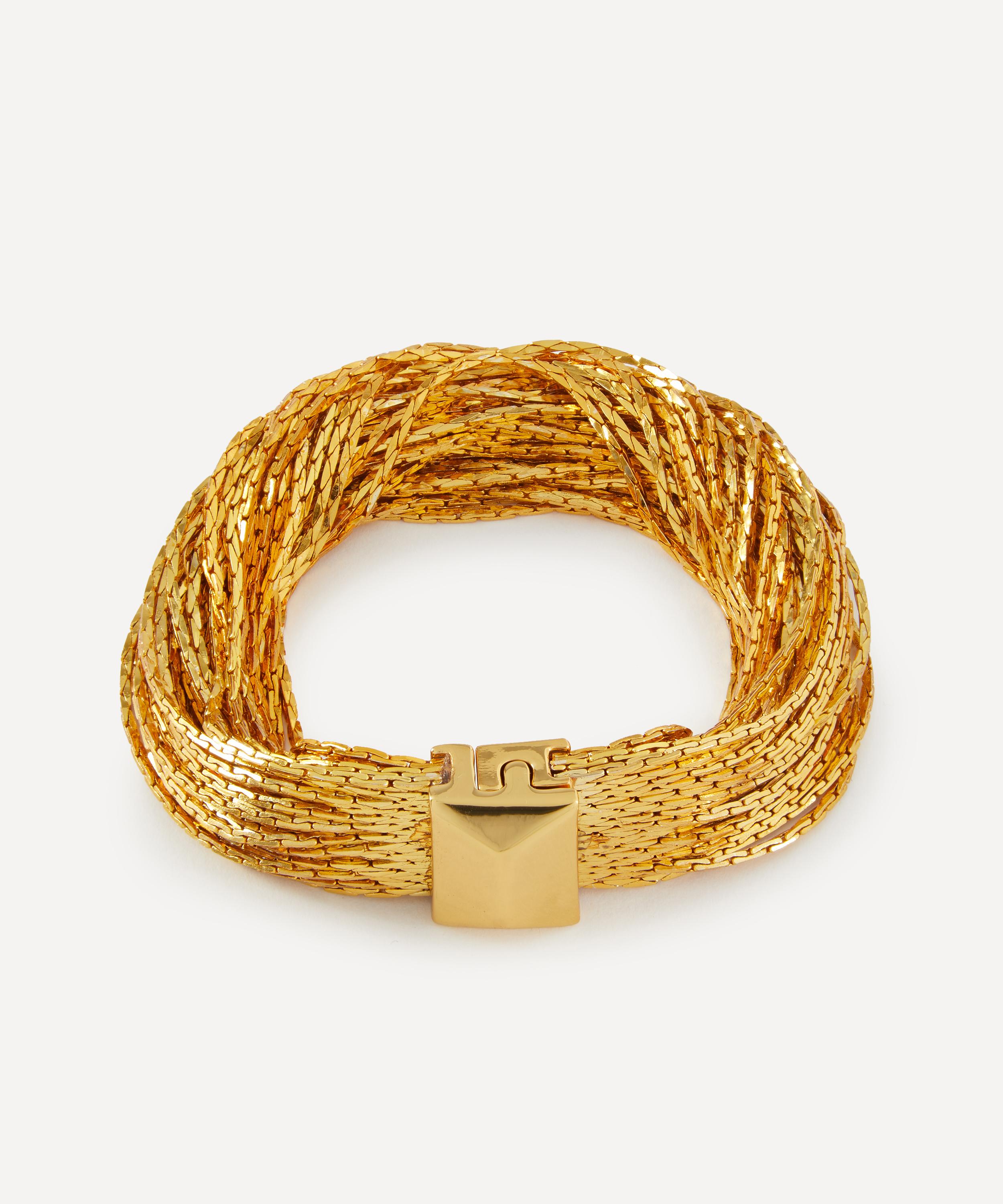 Kenneth Jay Lane - Gold-Plated Multi-Row Chain Bracelet image number 0