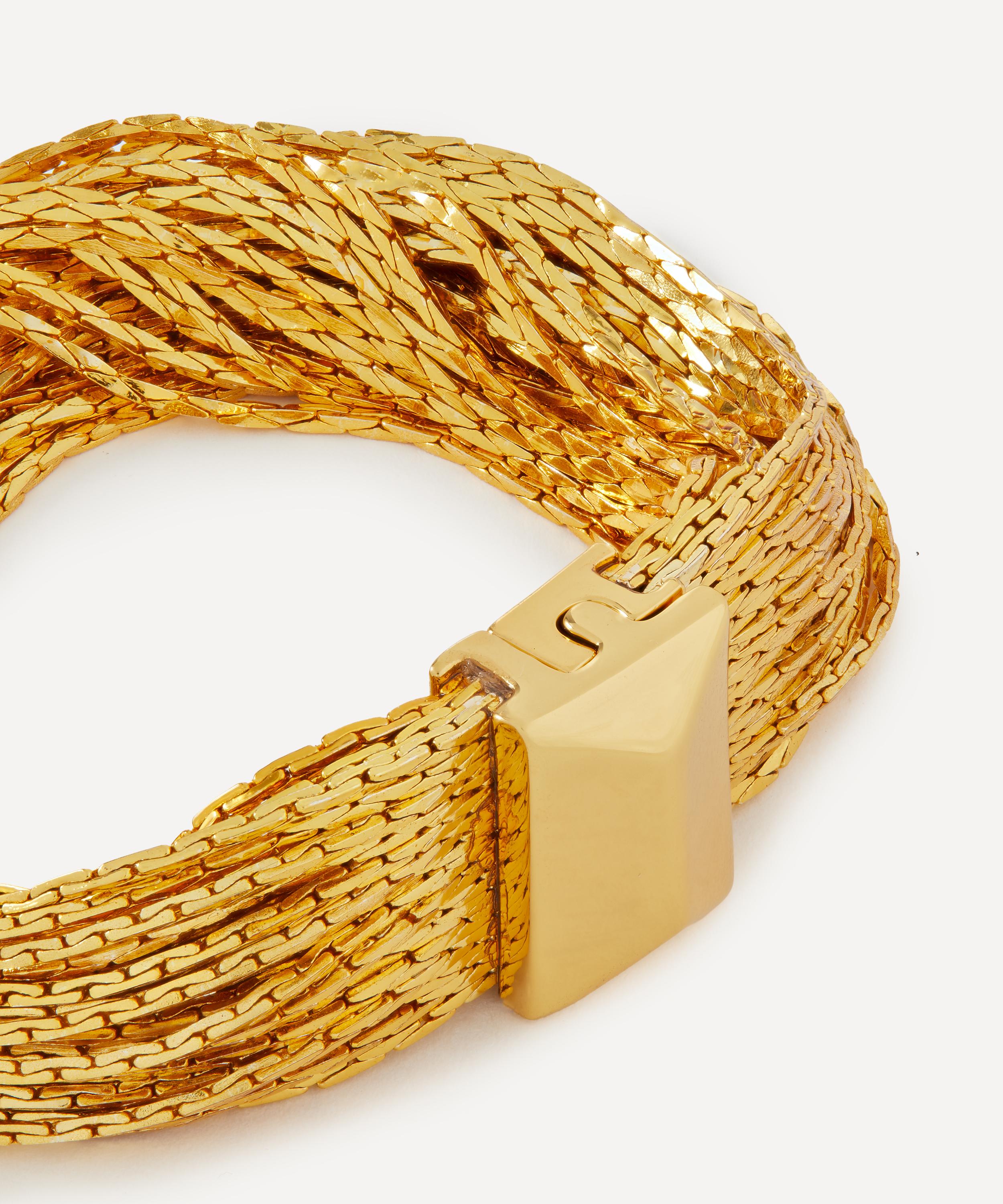 Kenneth Jay Lane - Gold-Plated Multi-Row Chain Bracelet image number 1