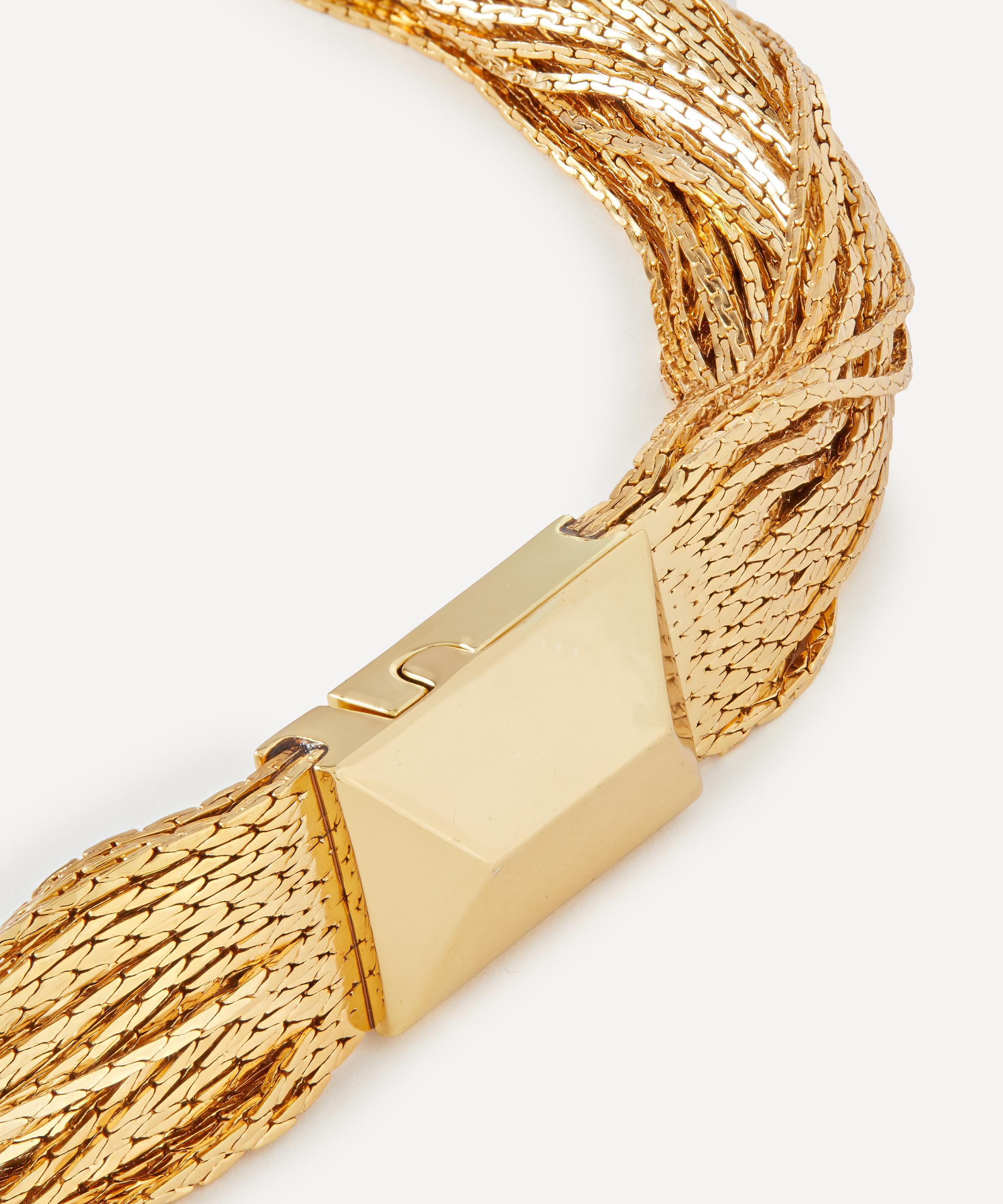 Kenneth Jay Lane - Gold-Plated Multi-Row Chain Necklace image number 1