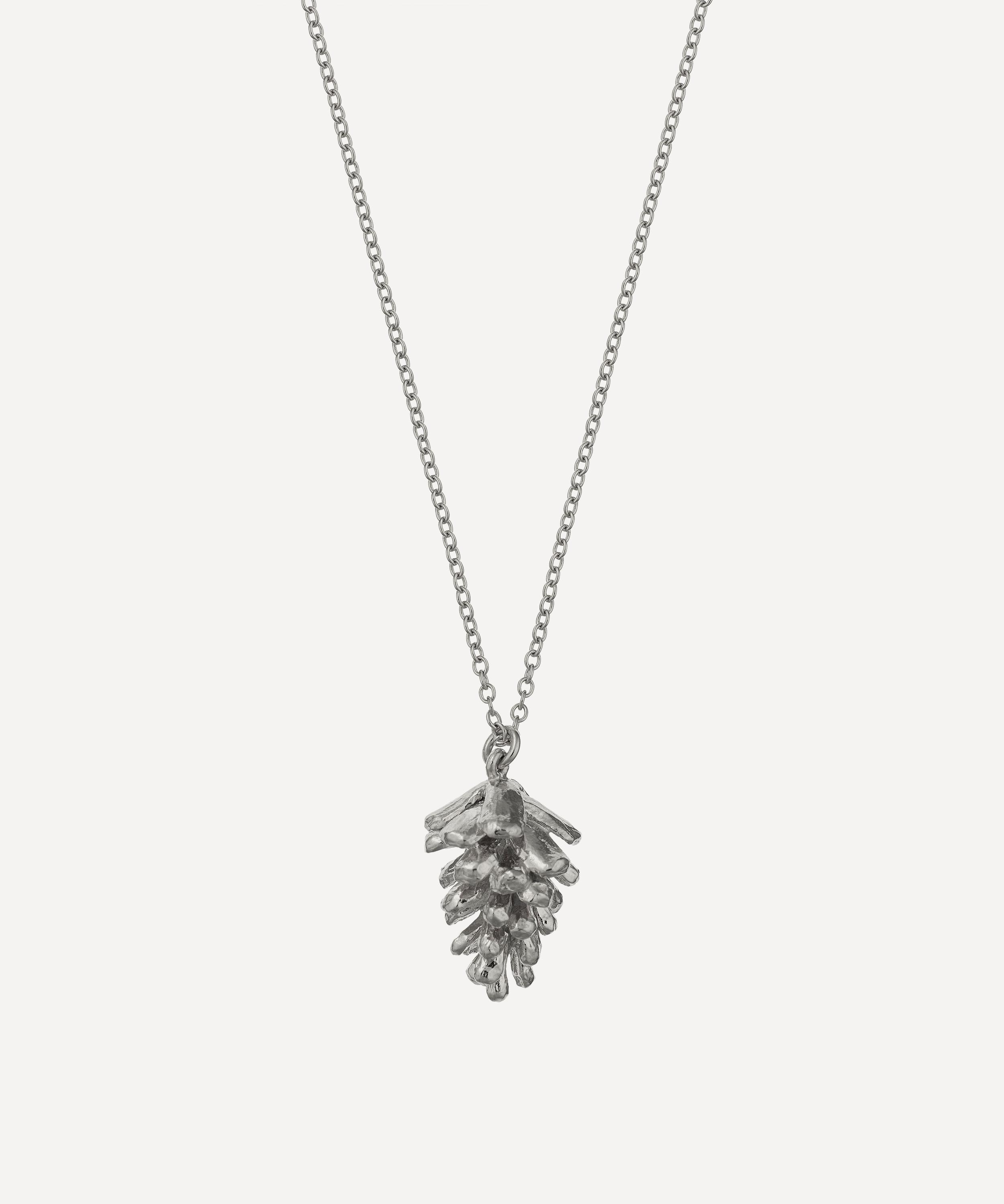 Alex Monroe - Sterling Silver Pinecone Necklace image number 0