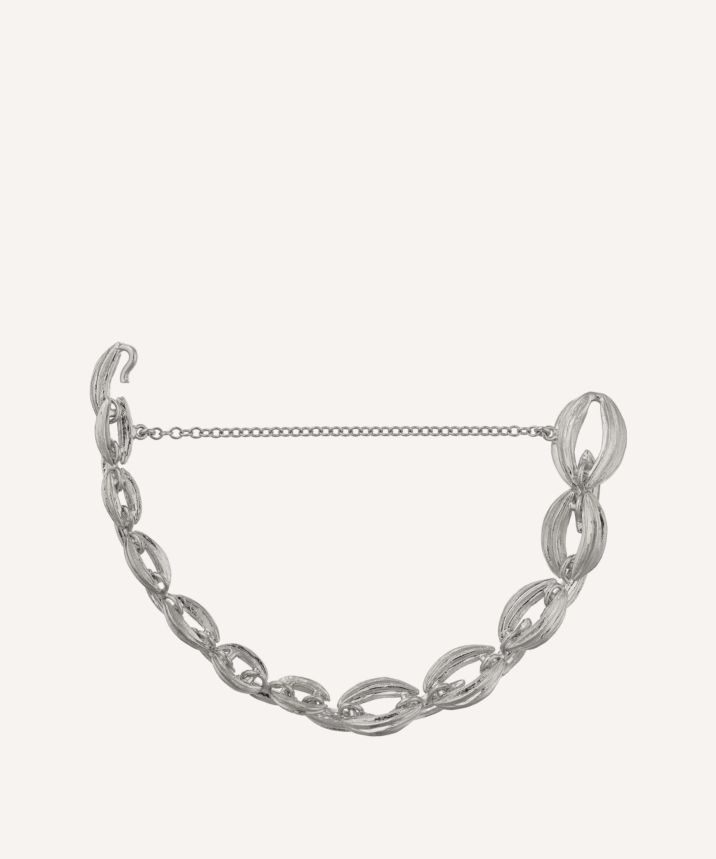 Alex Monroe - Sterling Silver Linked Kissing Seed Bracelet 16.5 cm image number 2