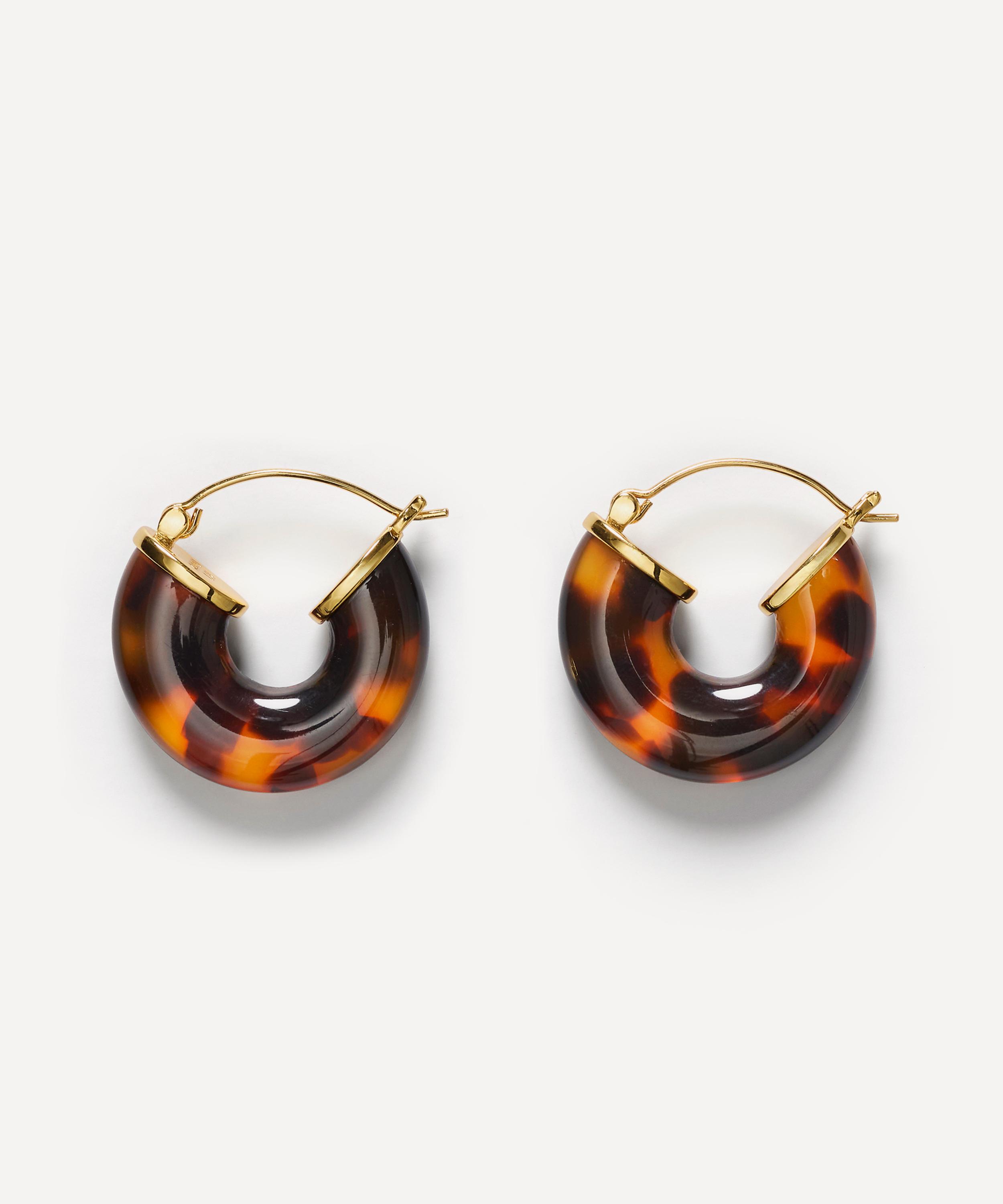 ANNI LU - 18ct Gold-Plated Big Swell Hoop Earrings image number 0