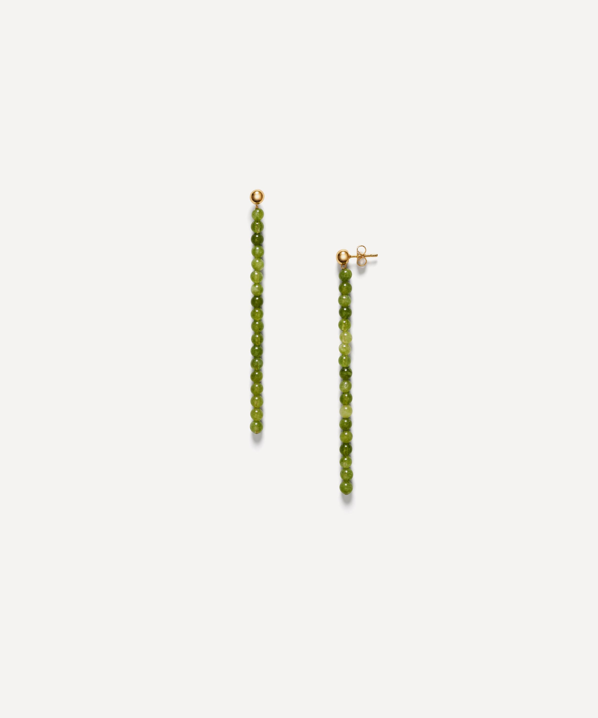 ANNI LU - 18ct Gold-Plated Grasshopper Bead Earrings image number 0