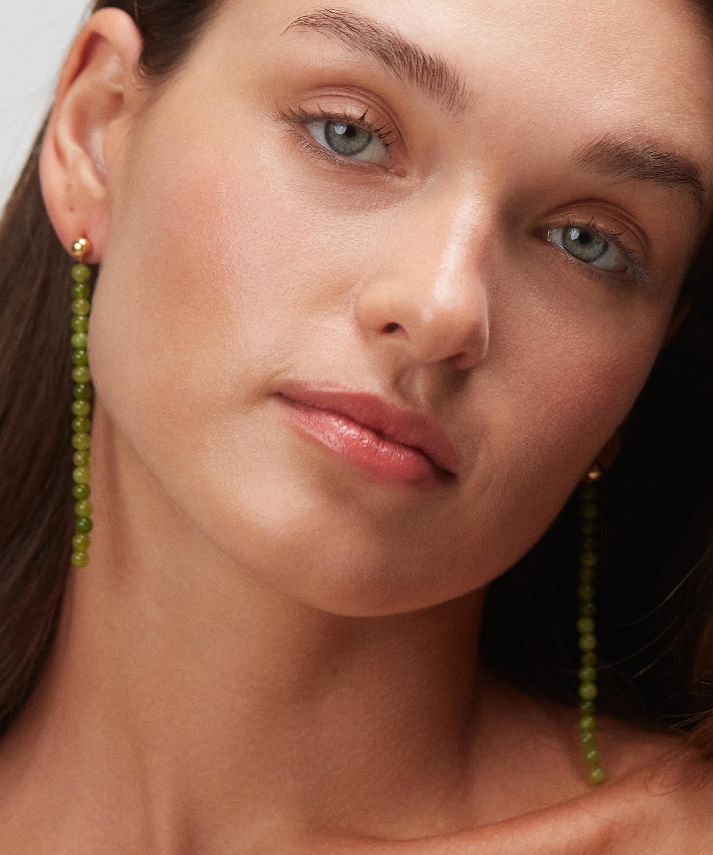 ANNI LU - 18ct Gold-Plated Grasshopper Bead Earrings image number 2