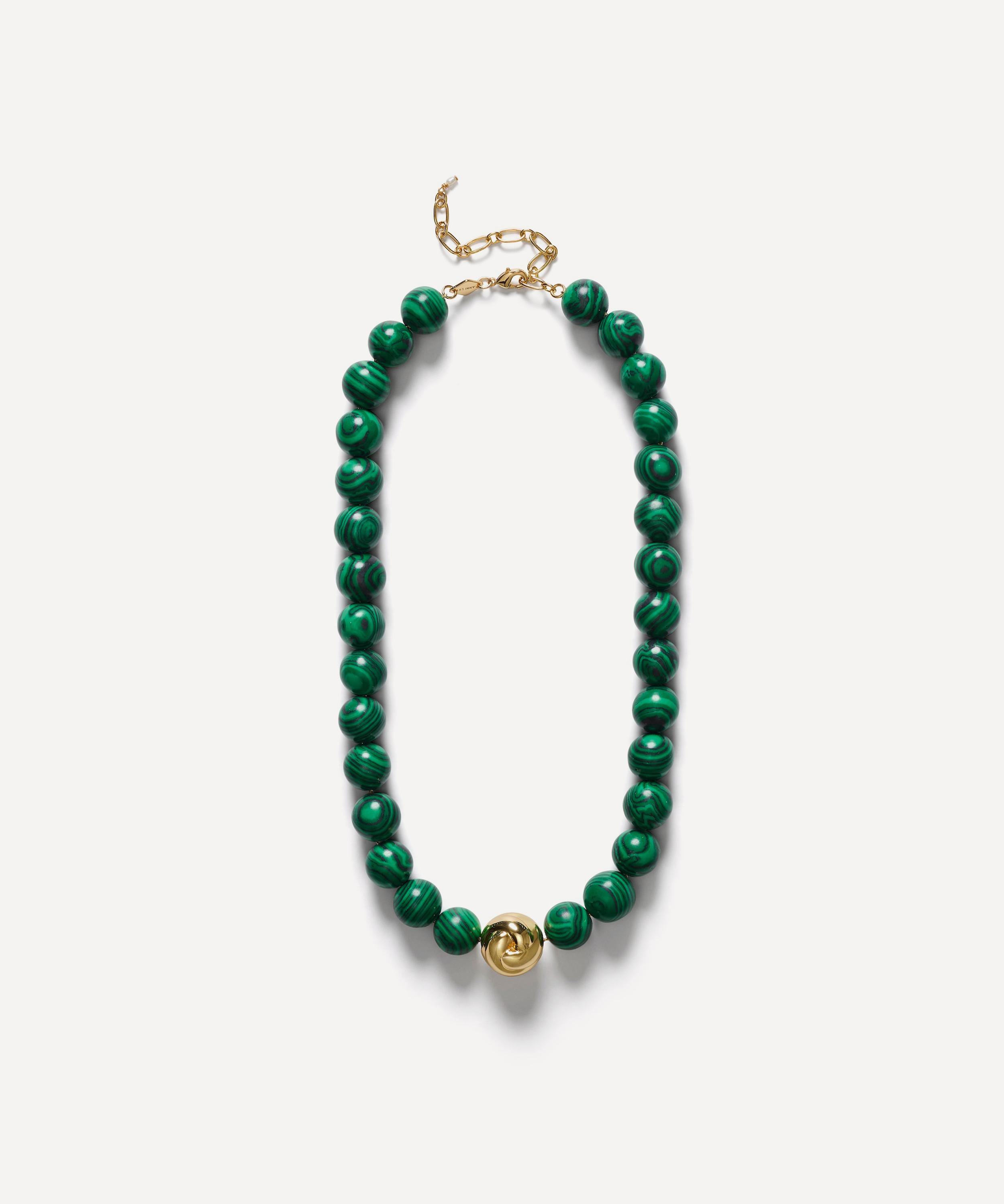 ANNI LU - 18ct Gold-Plated Malachite Dreams Necklace image number 0