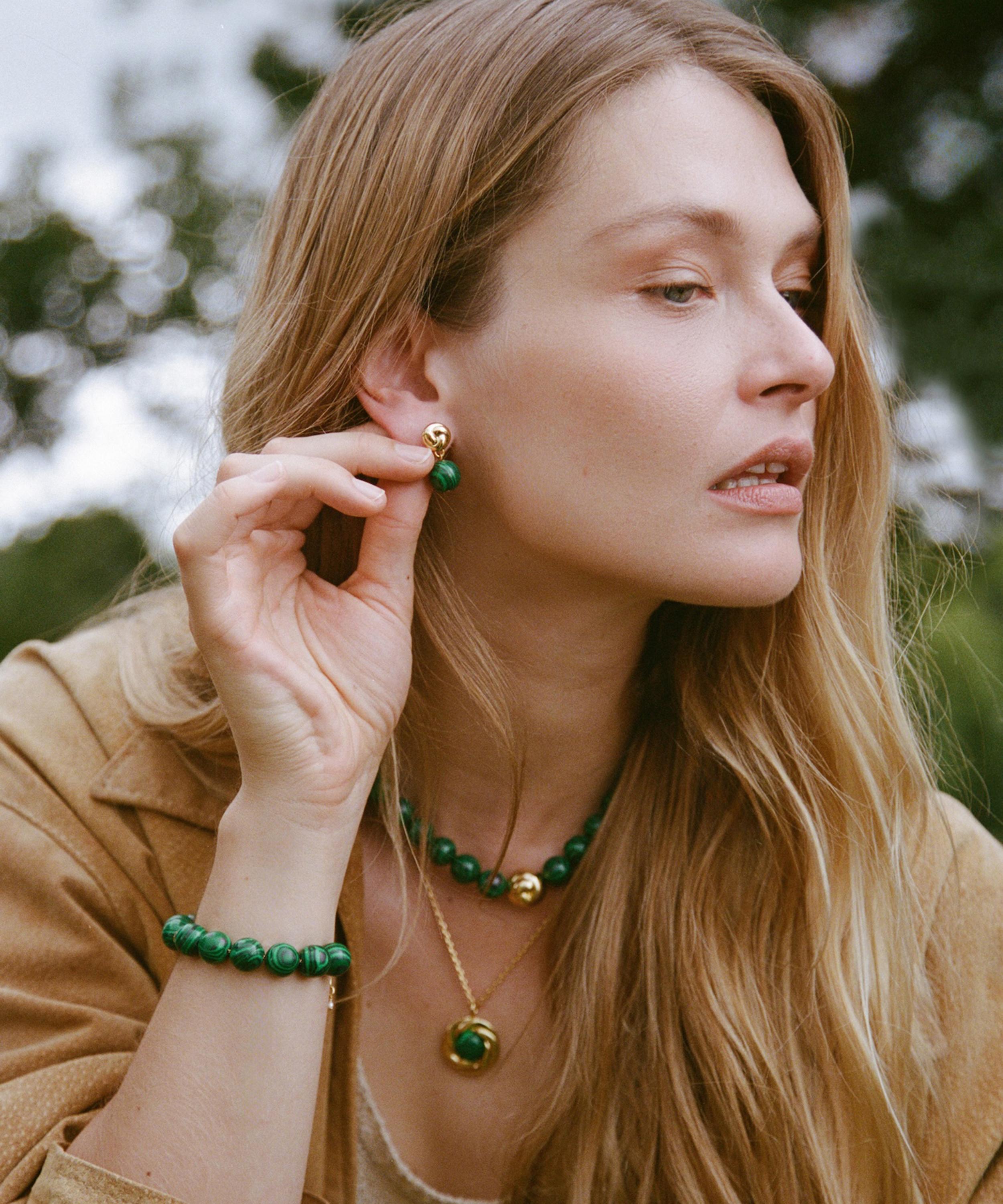ANNI LU - 18ct Gold-Plated Malachite Dreams Necklace image number 2