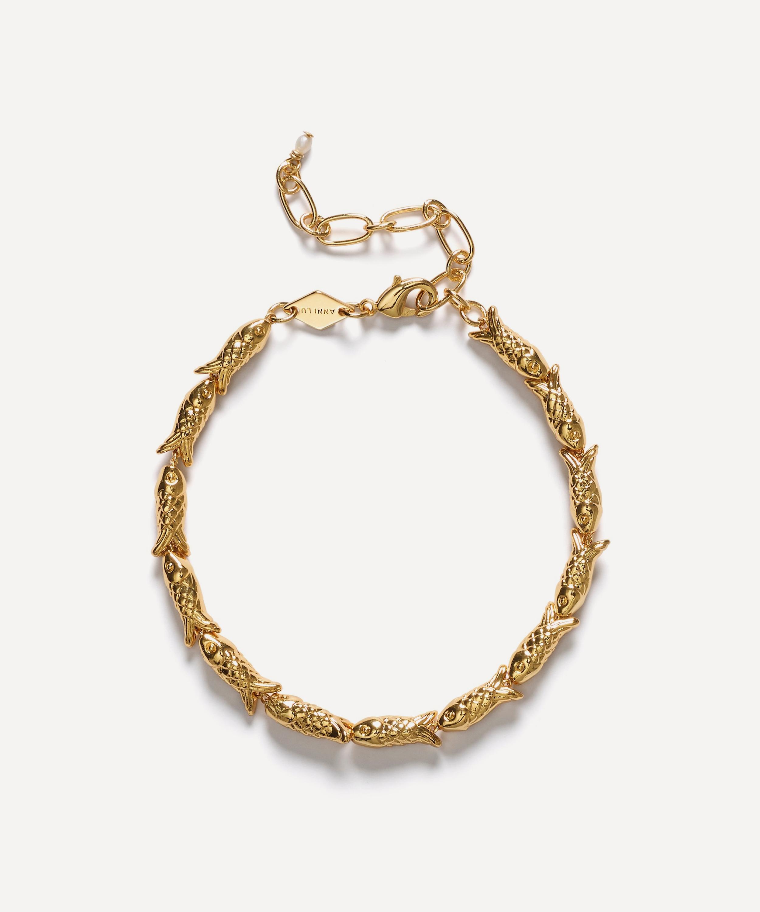 ANNI LU - 18ct Gold-Plated Fishy Bracelet image number 0