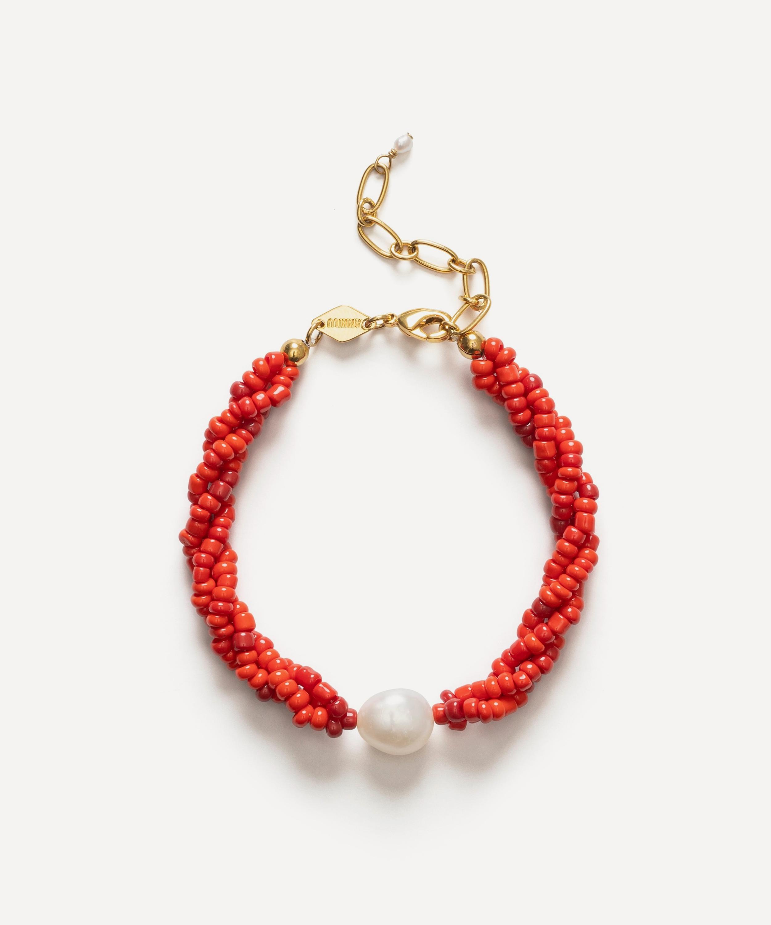 ANNI LU - 18ct Gold-Plated Scarlet Wave Bracelet image number 0