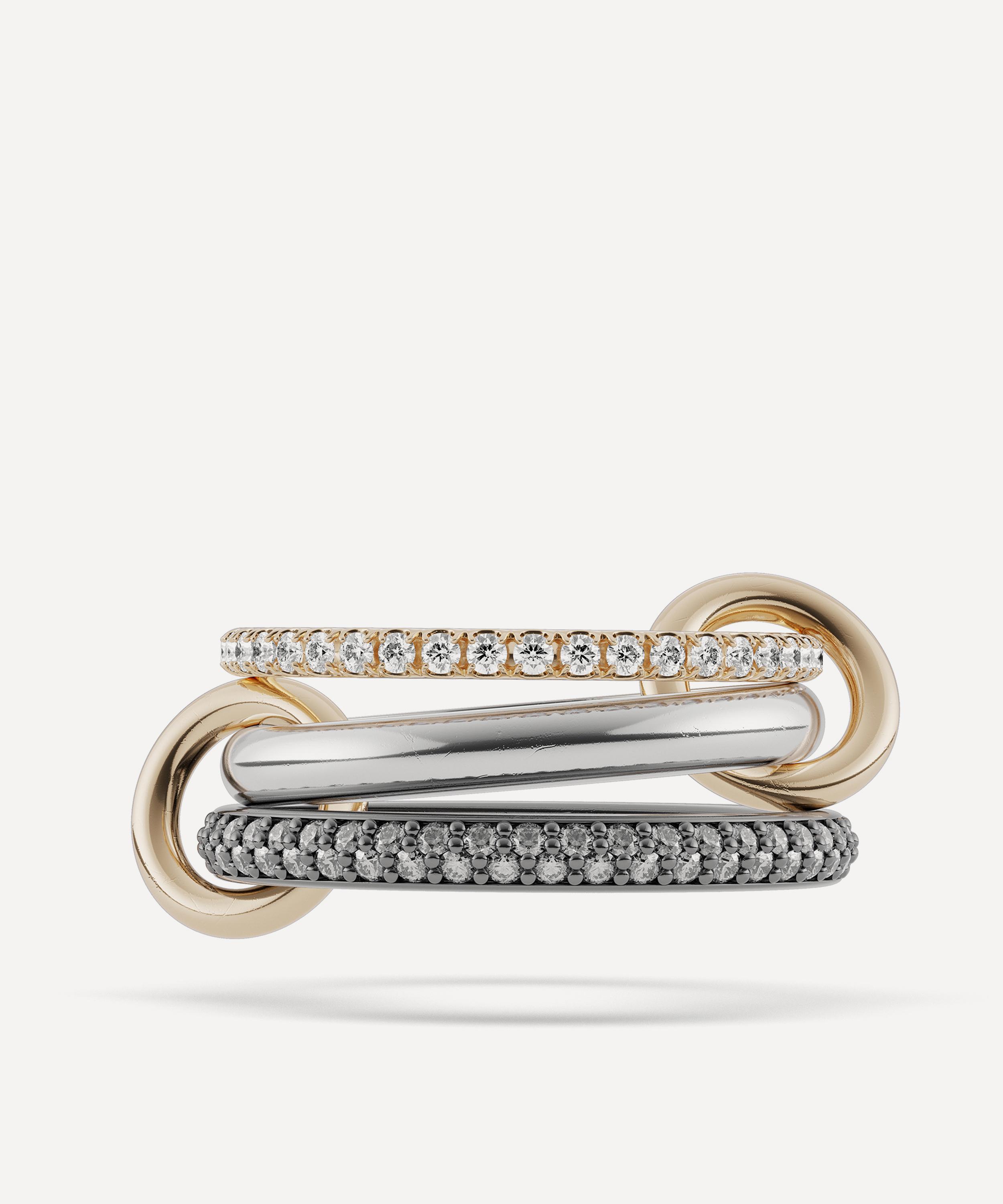 Spinelli Kilcollin - Mixed Metal Scorpio Salt and Pepper Diamond Ring