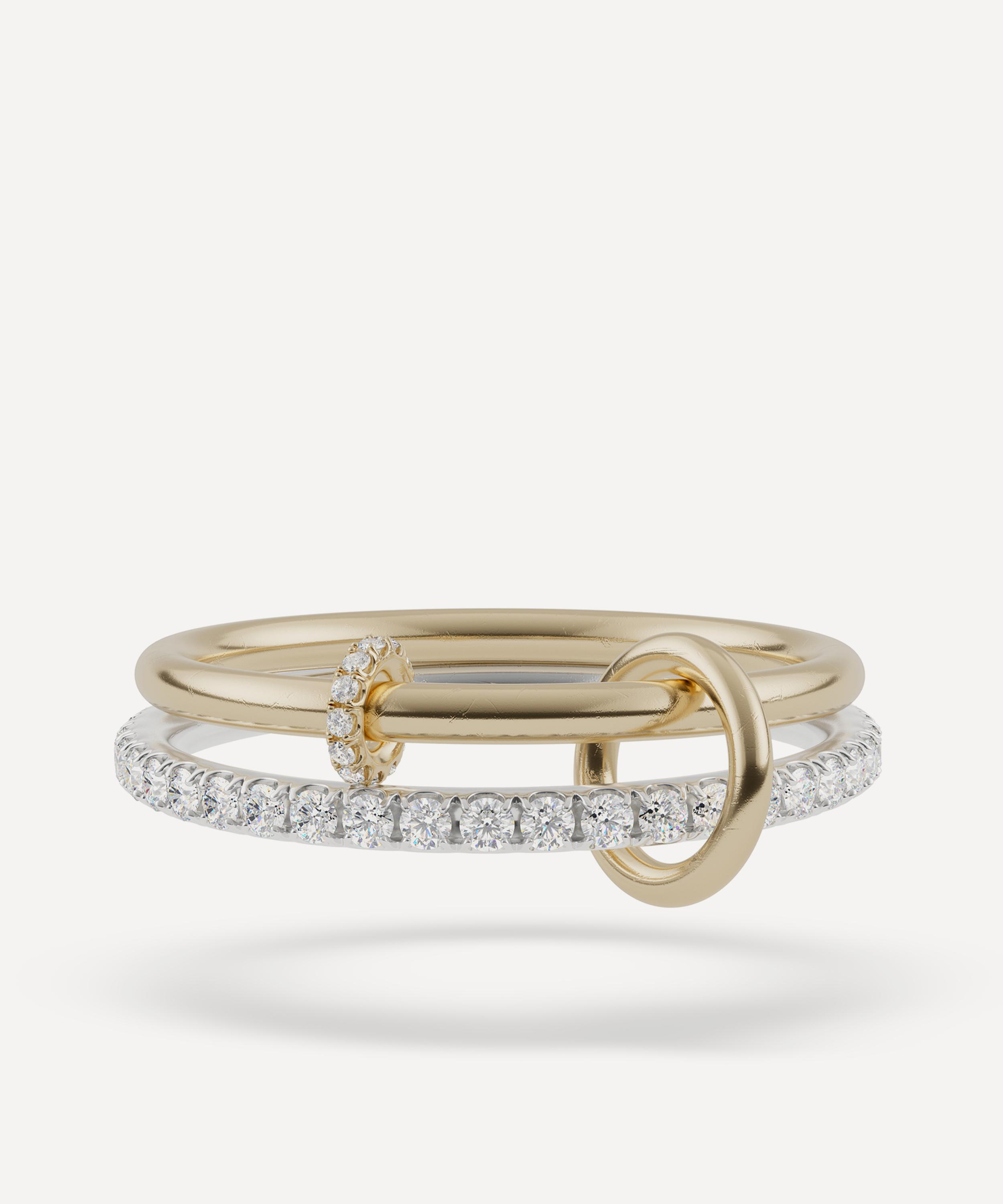 Spinelli Kilcollin - Mixed Metal Virgo Pav&eacute; Diamond Ring