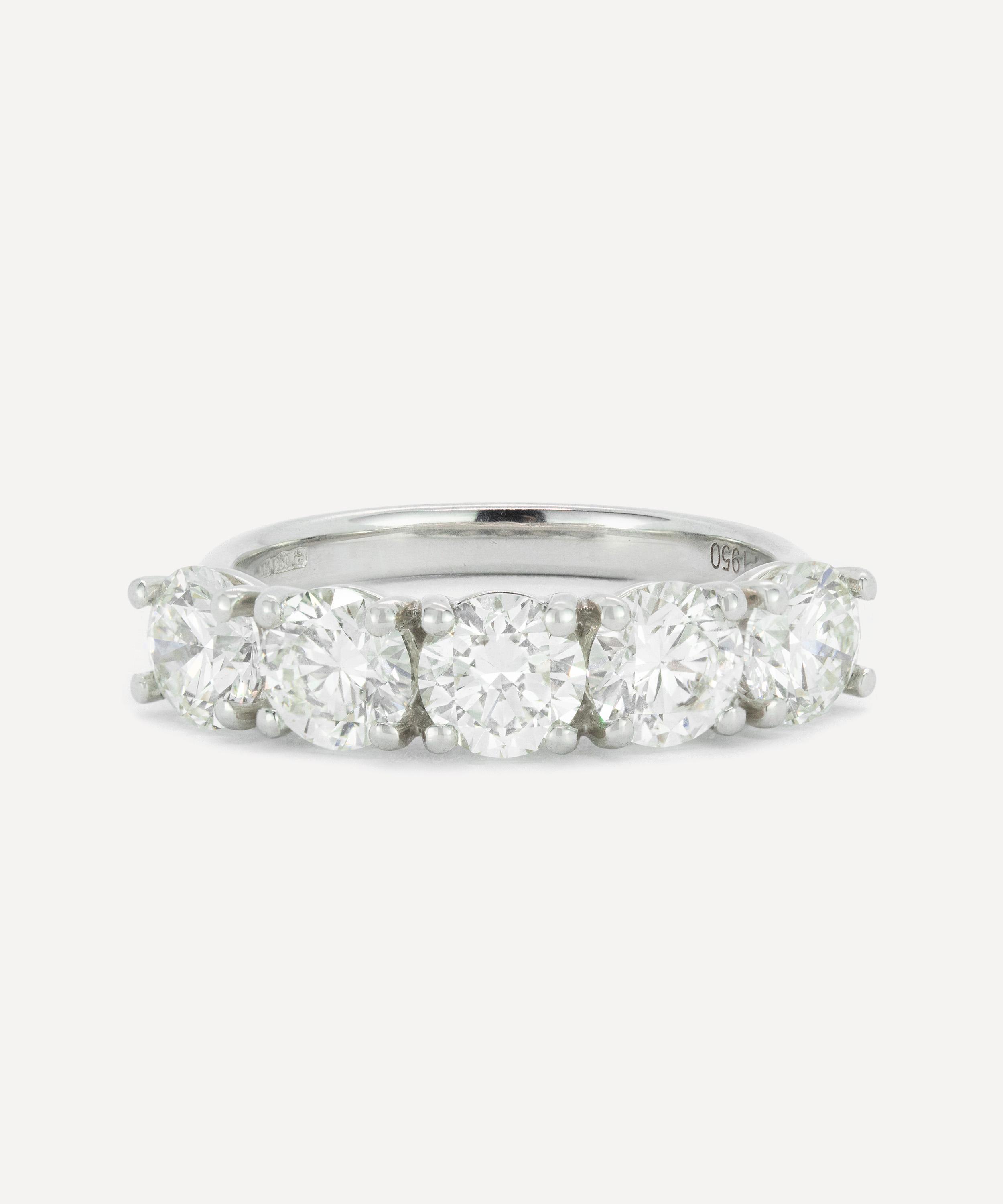 Kojis - Platinum Five Stone Diamond Ring image number 0