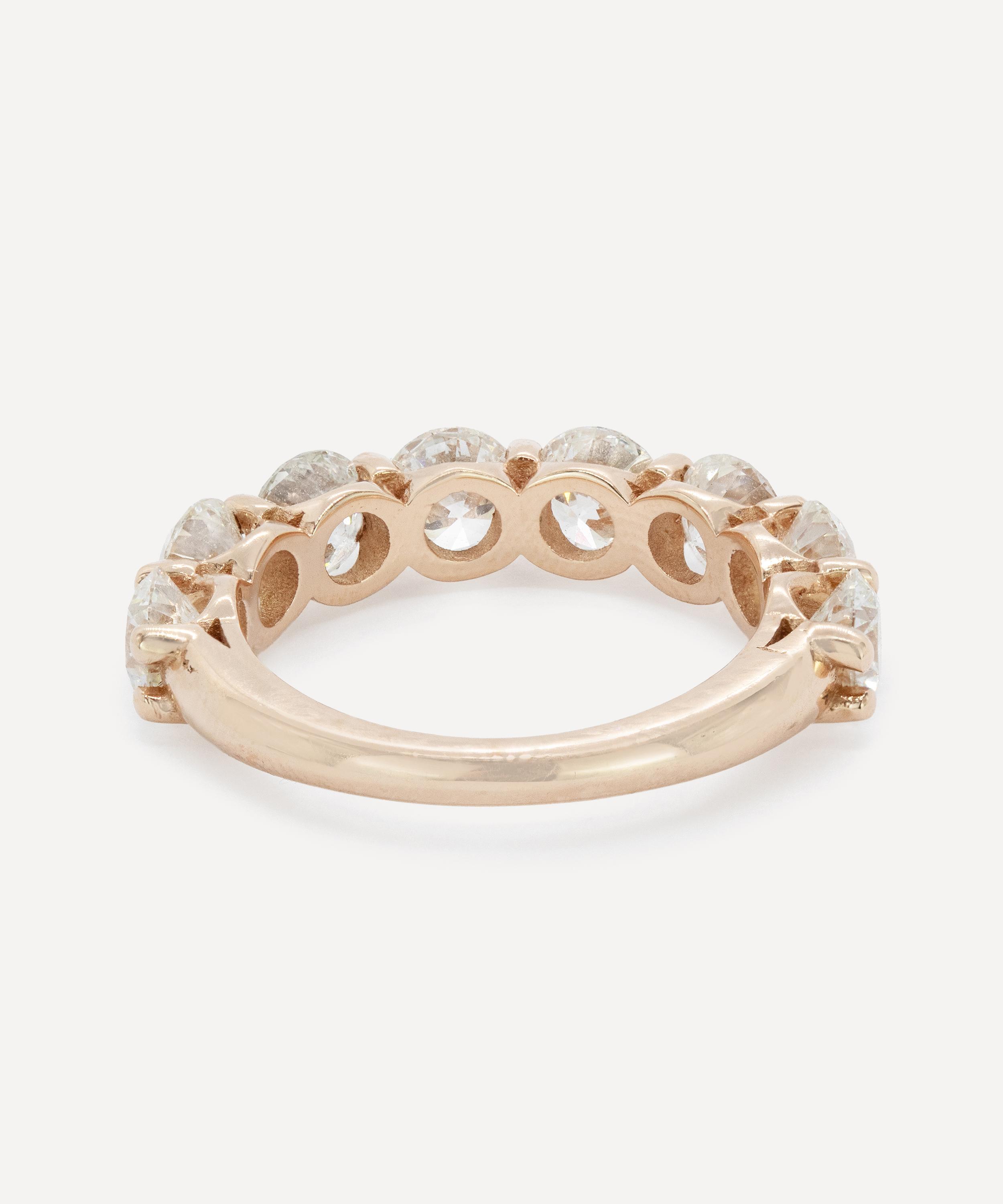 Kojis - 14ct Rose Gold Diamond Band Ring image number 3