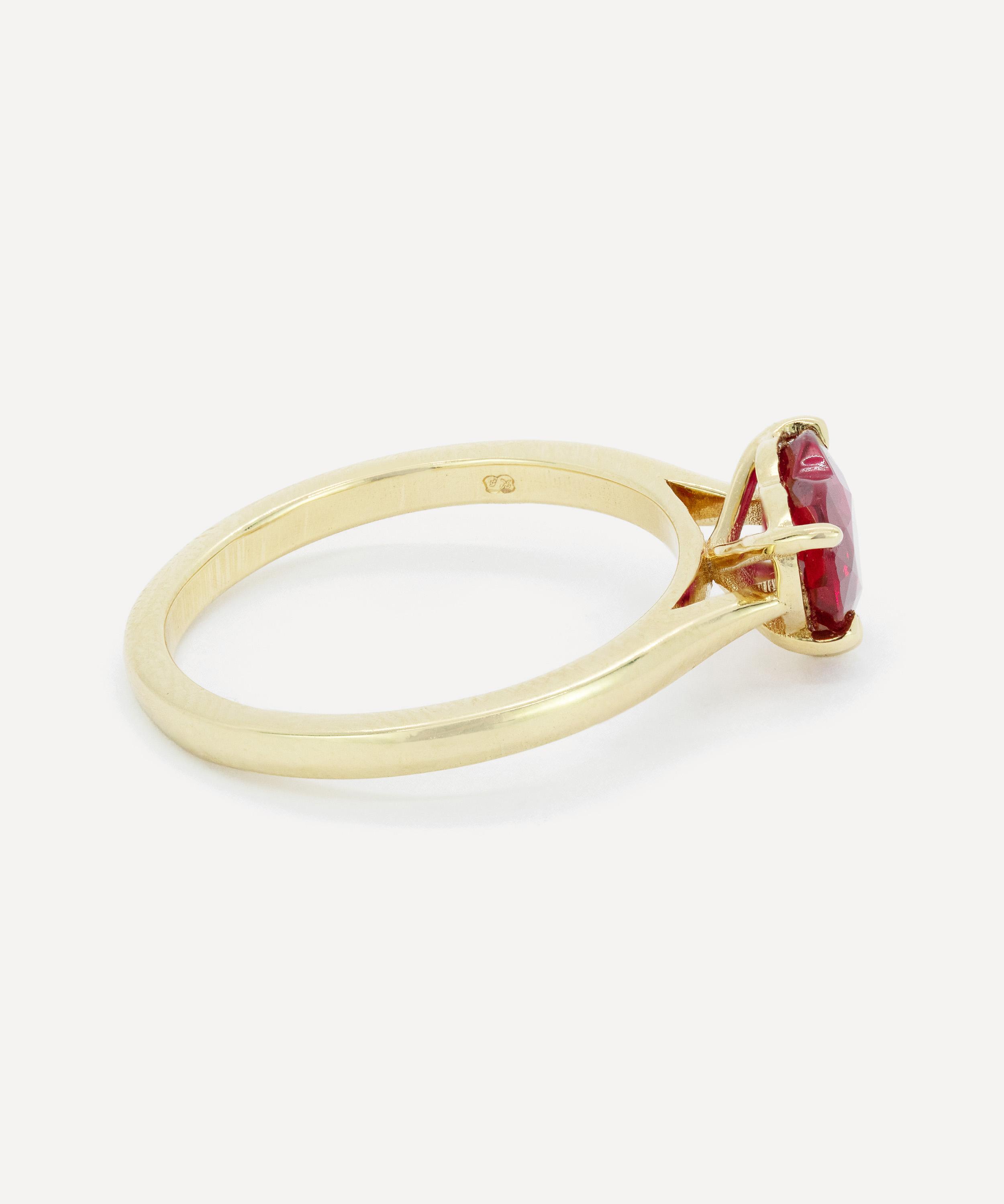 Kojis - 18ct Gold Ruby Heart Ring image number 2
