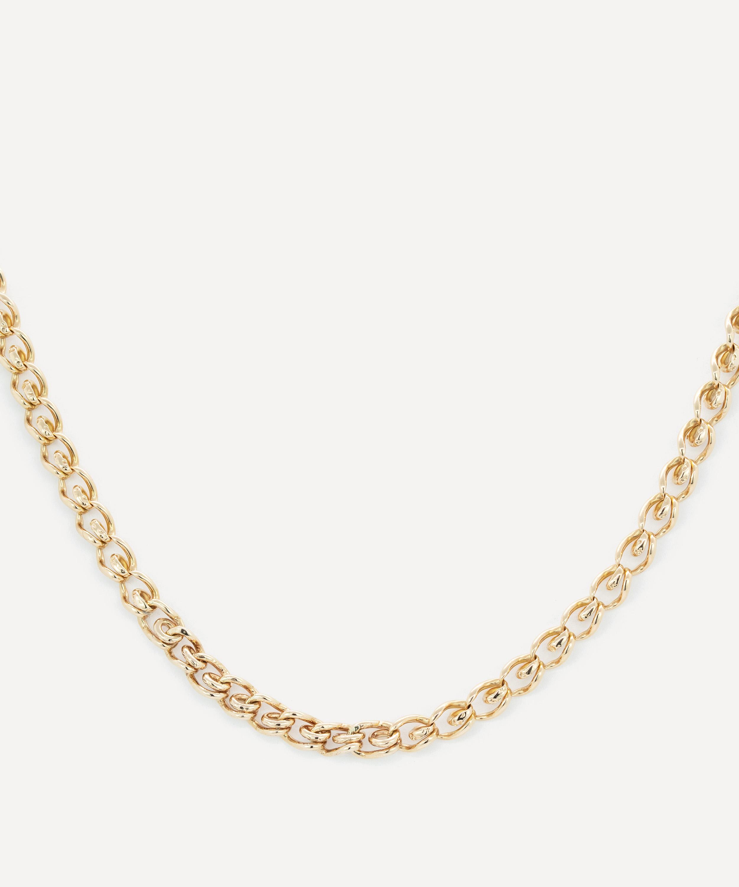 Kojis - 14ct Gold Antique Amethyst Chain Necklace image number 1