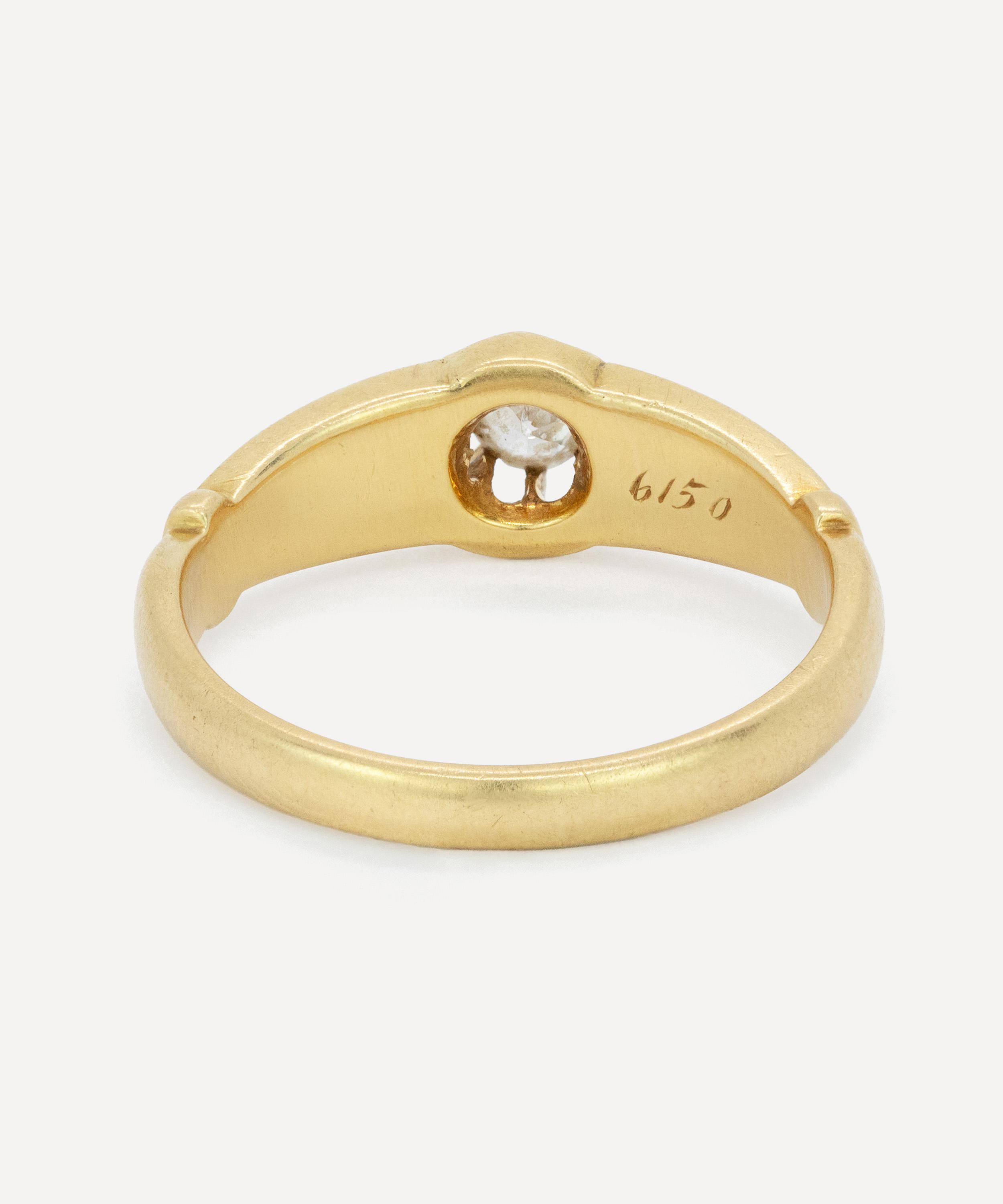 Kojis - 18ct Gold Antique Diamond Belcher Ring image number 3