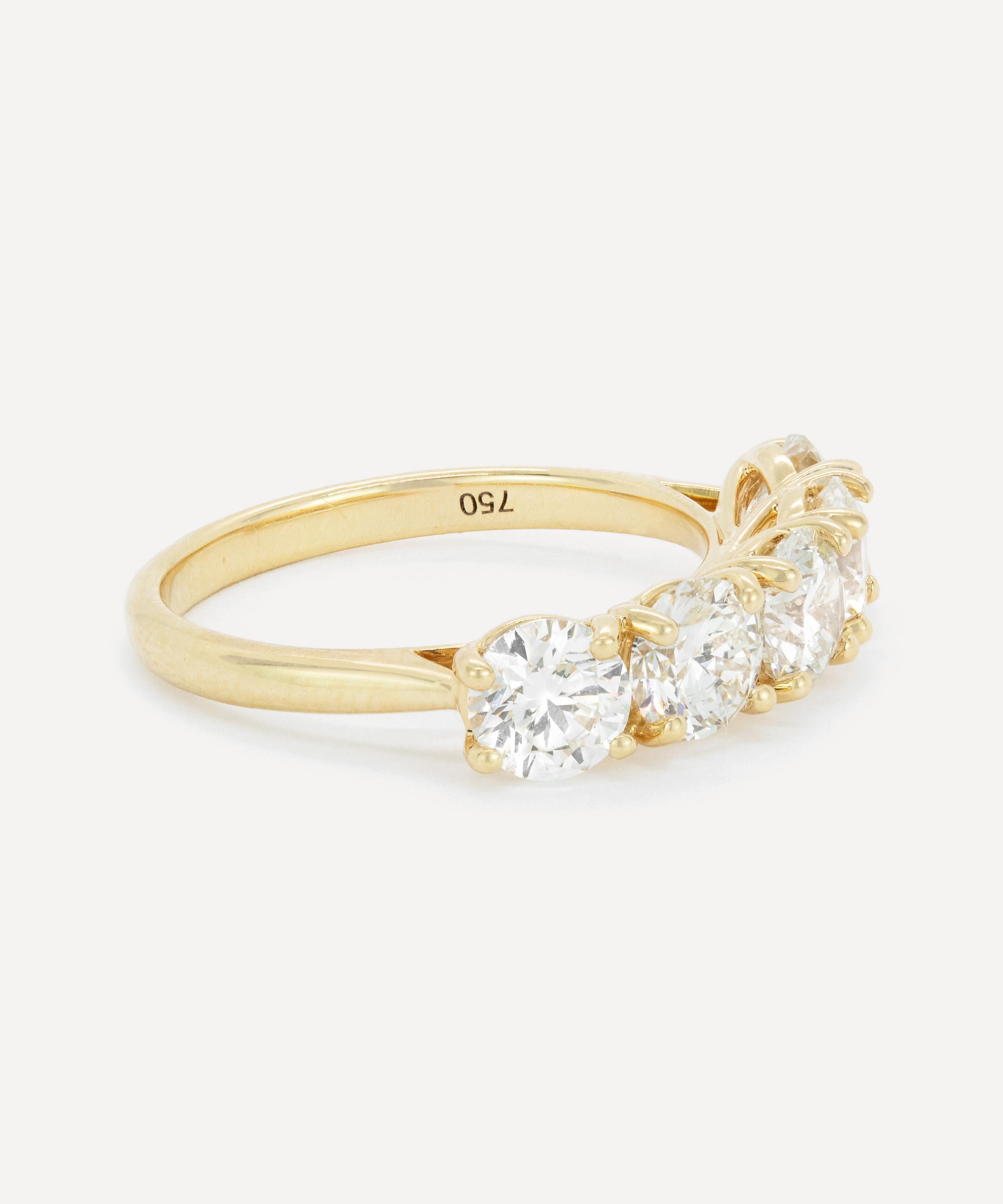 Kojis - 18ct Gold Five Stone Diamond Ring image number 1