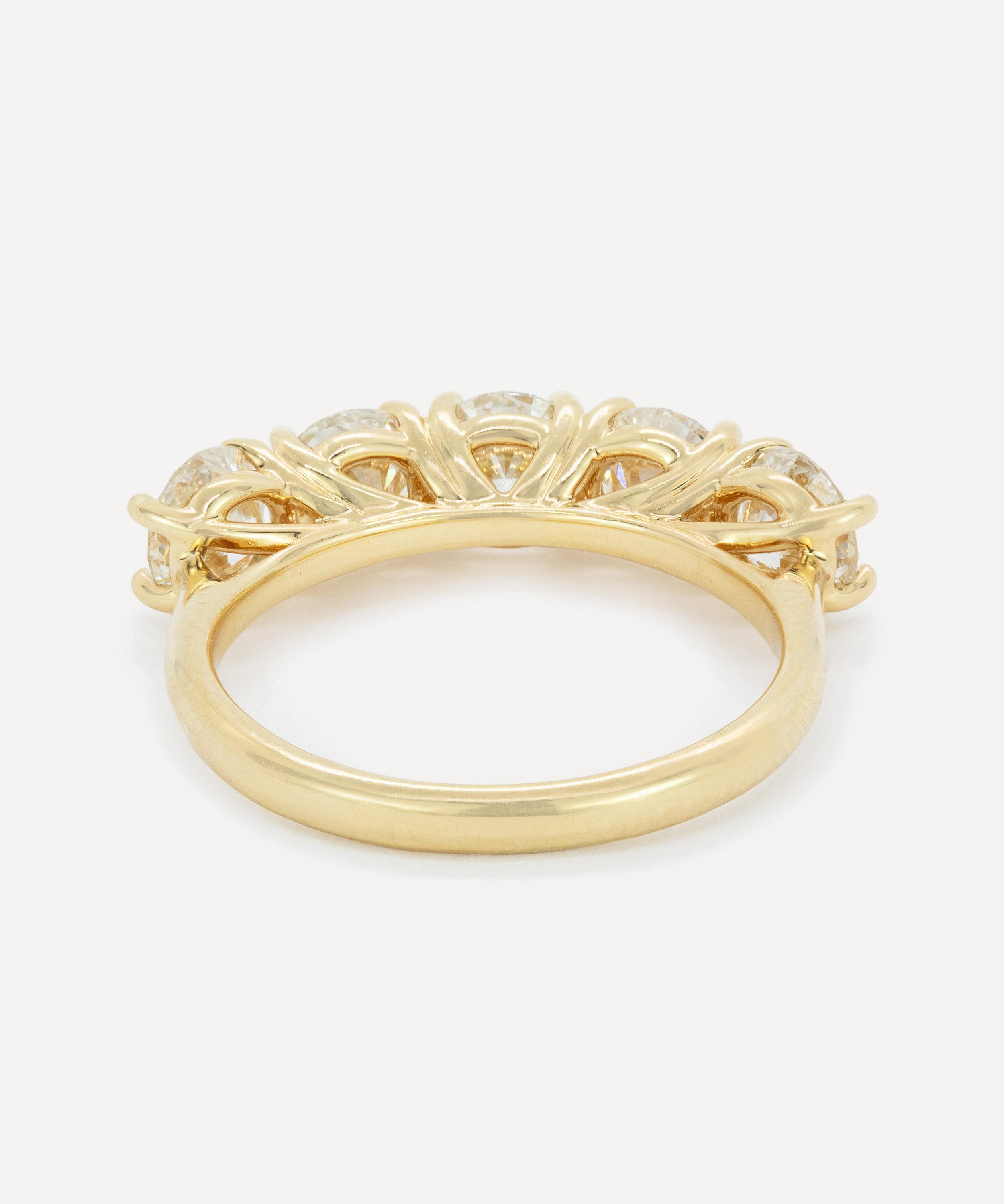 Kojis - 18ct Gold Five Stone Diamond Ring image number 3