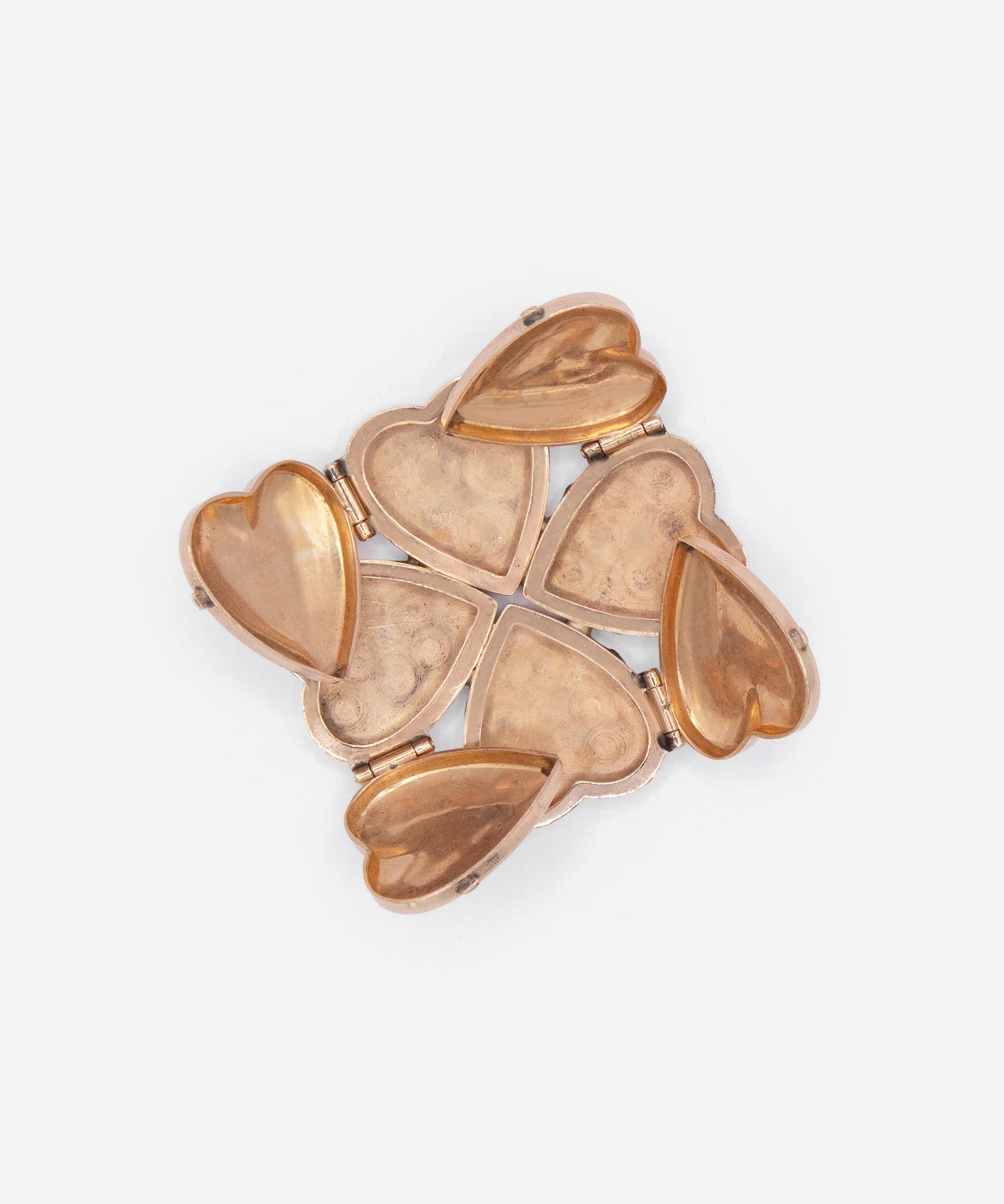 Kojis - 14ct Gold Vintage Four Leaf Clover Locket image number 2