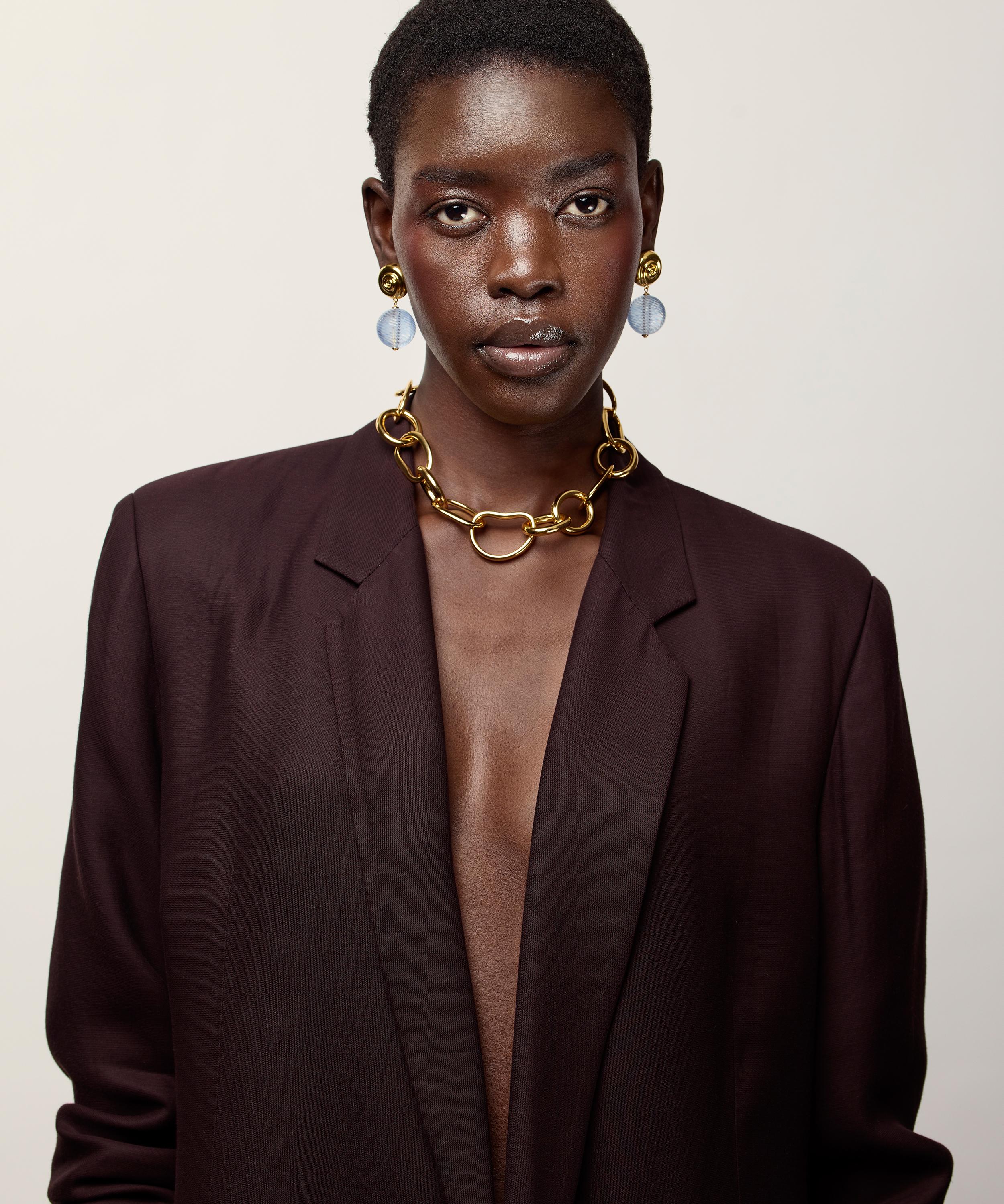 Lizzie Fortunato - 24ct Gold-Plated Luminary Earrings image number 1