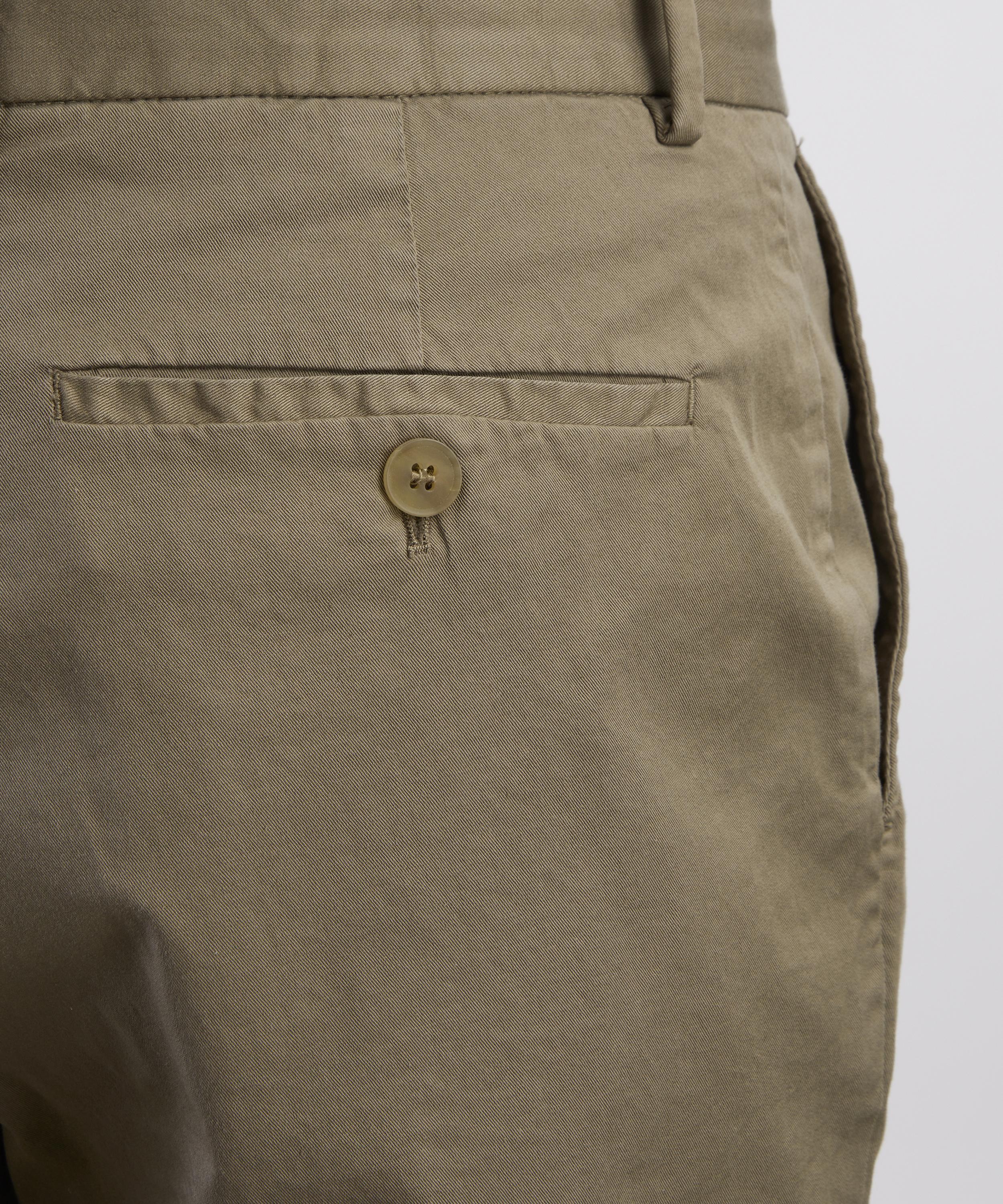 Sunspel - Dark Stone Regular Fit Chino Trousers image number 4
