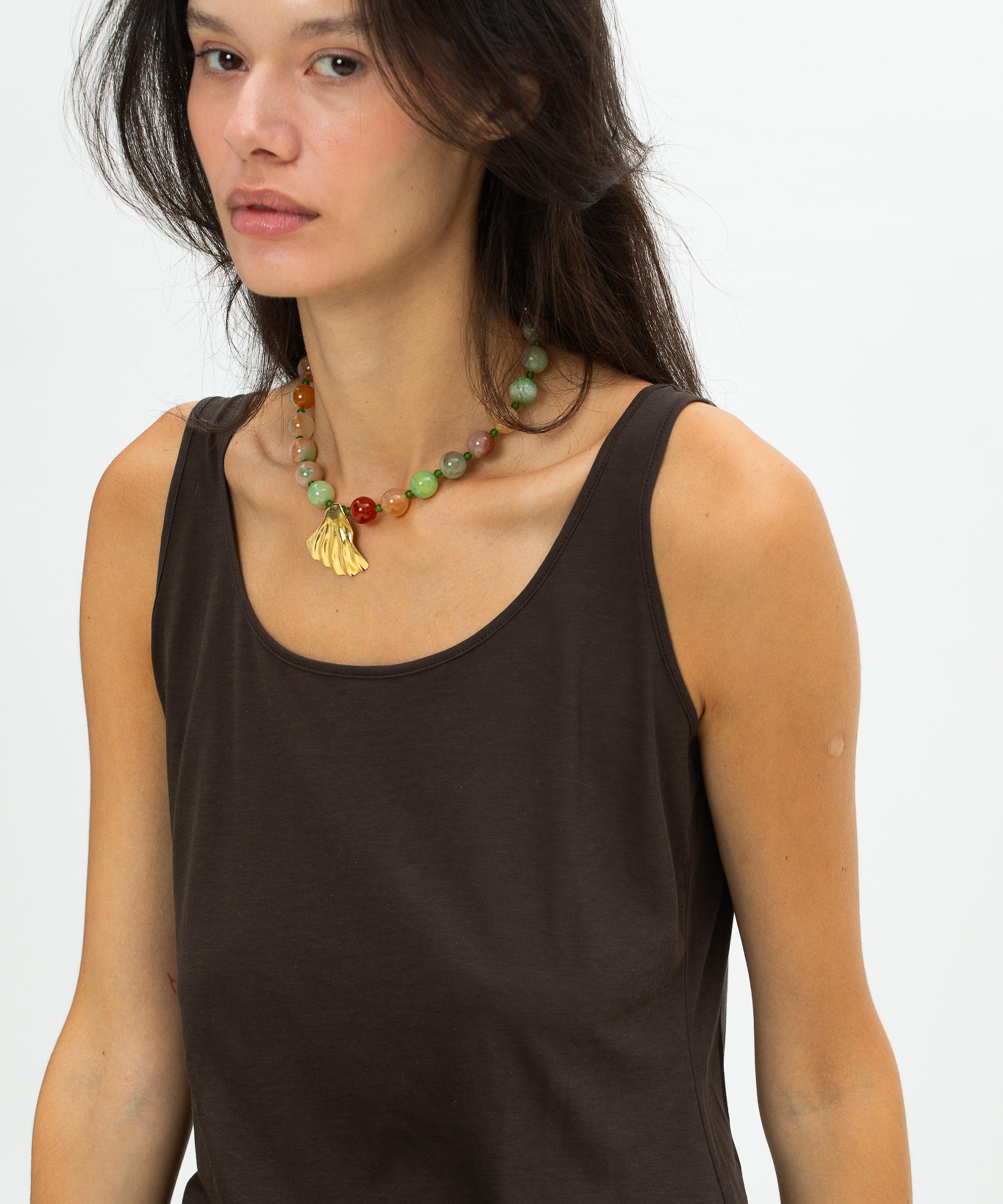 YSSO - 18ct-24ct Gold Plated Daphne Shell Necklace image number 2