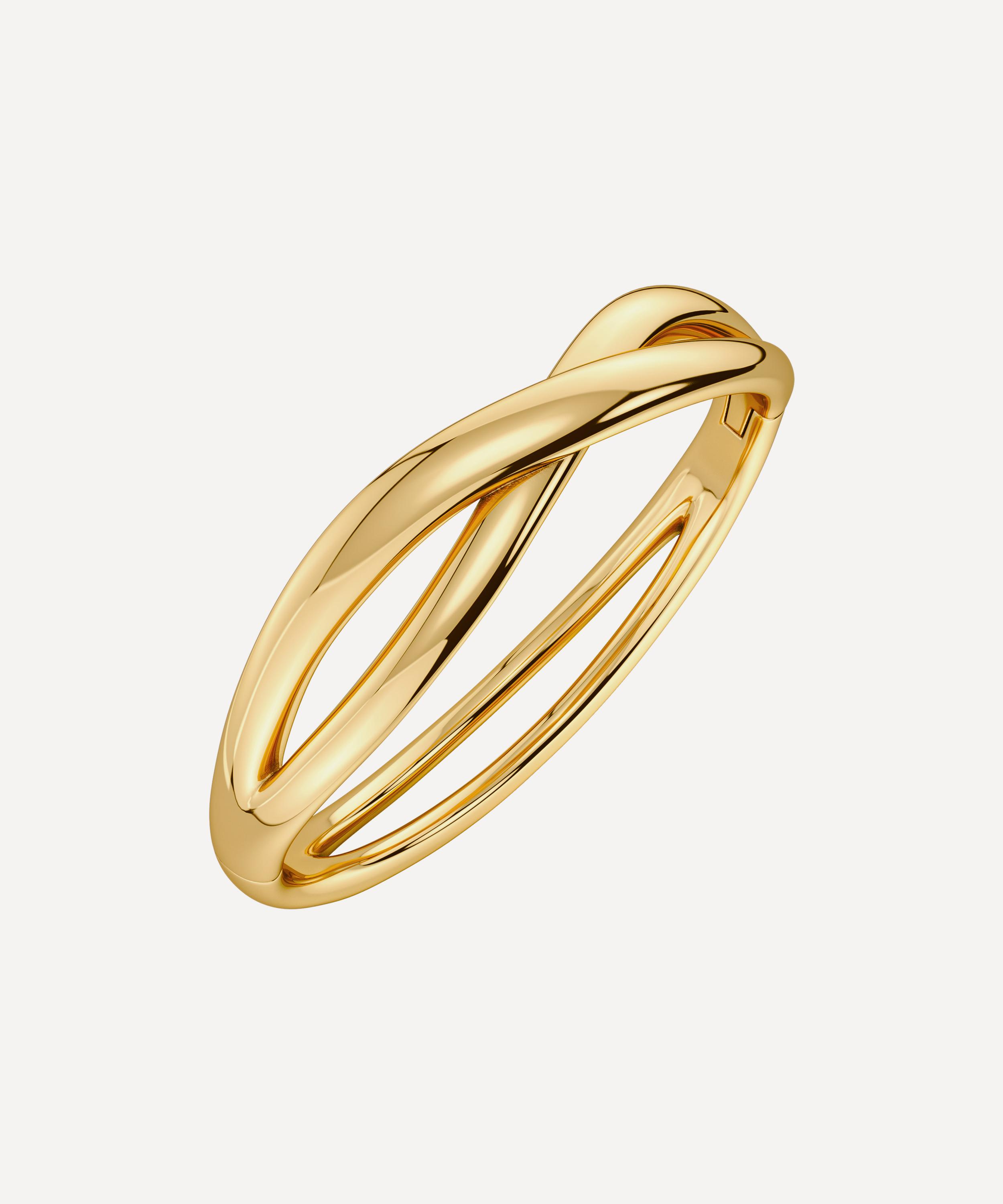 Edblad - 14ct Gold-Plated Nouveau Bangle Bracelet image number 1