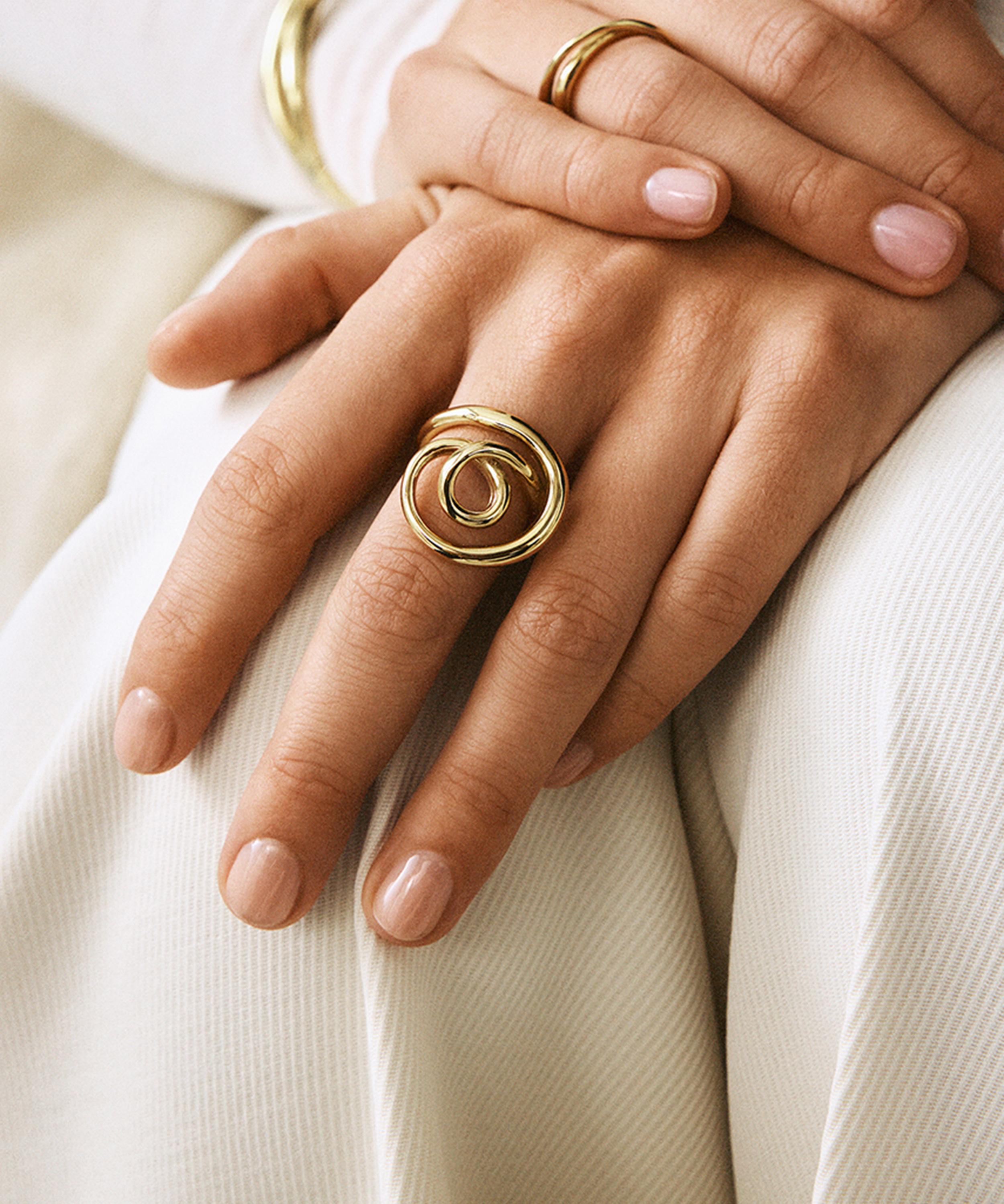 Edblad - 14ct Gold-Plated Nouveau Ring image number 1