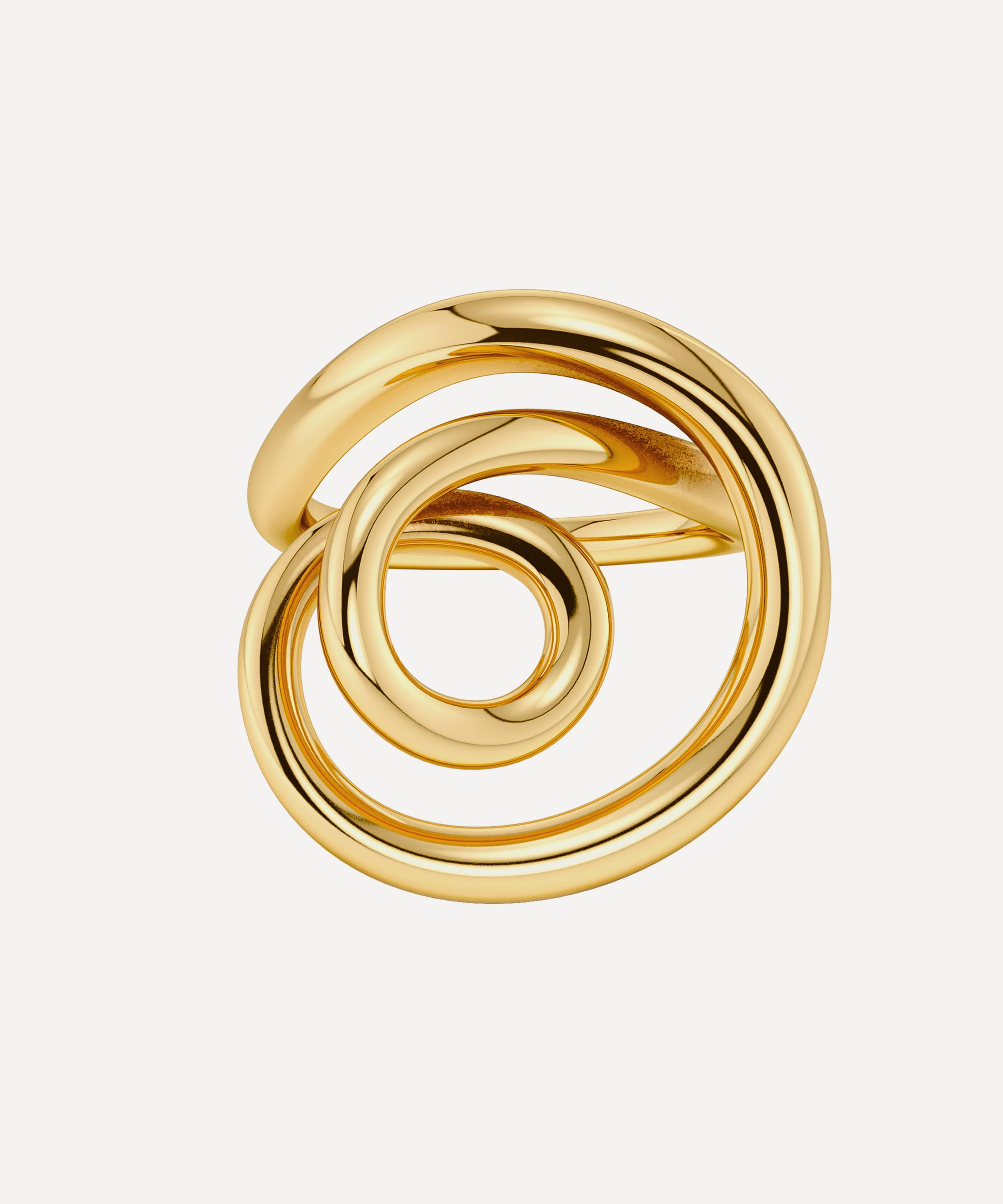 Edblad - 14ct Gold-Plated Nouveau Ring image number 2