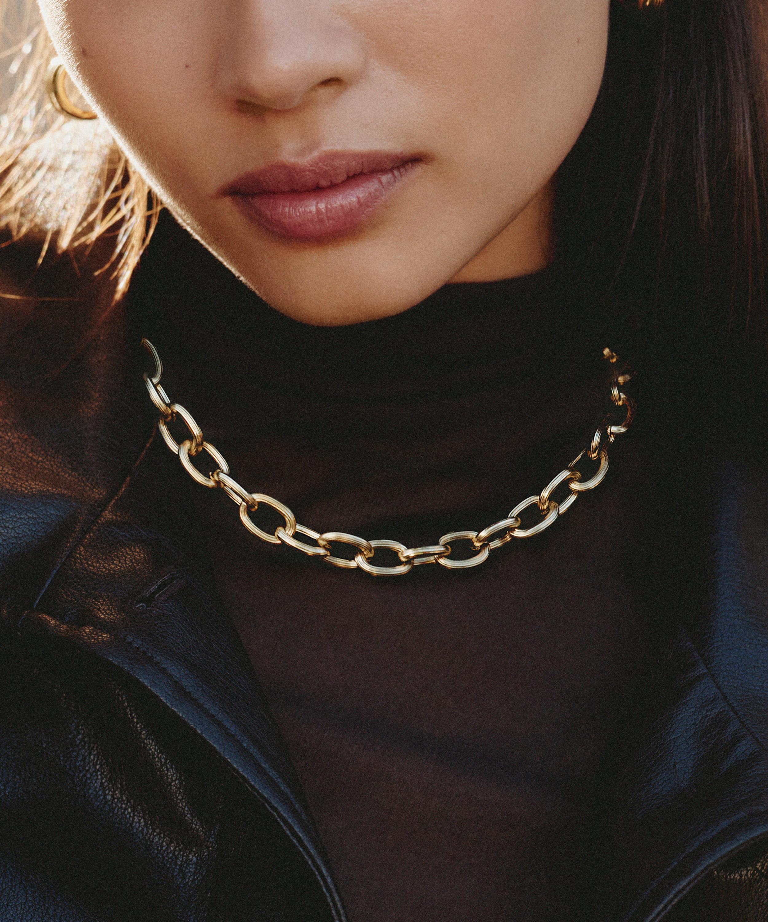 Edblad - 14ct Gold-Plated Wildern Chain Necklace image number 1