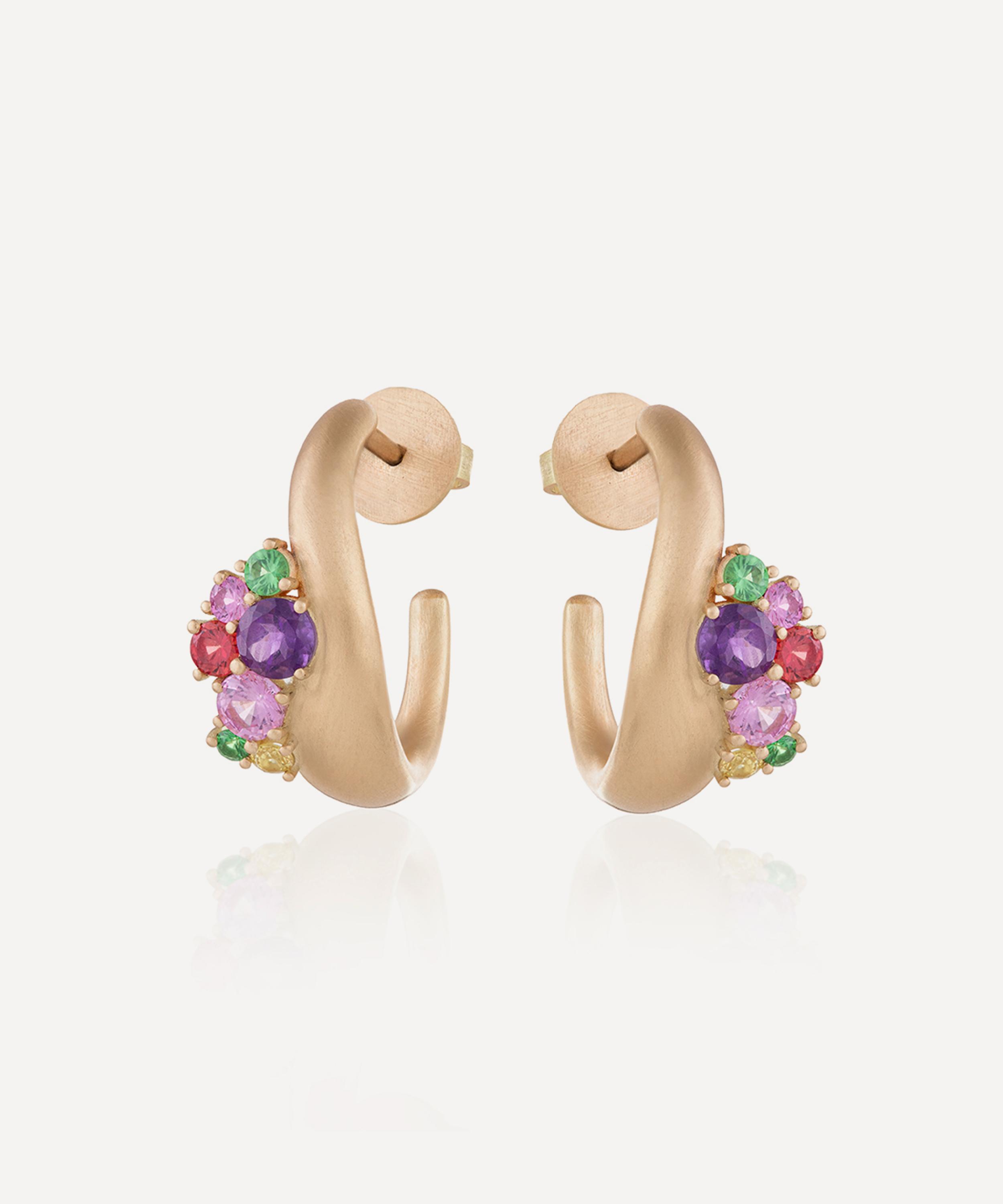 Nada Ghazal - 18ct Gold Dancing Joy Disco Earrings