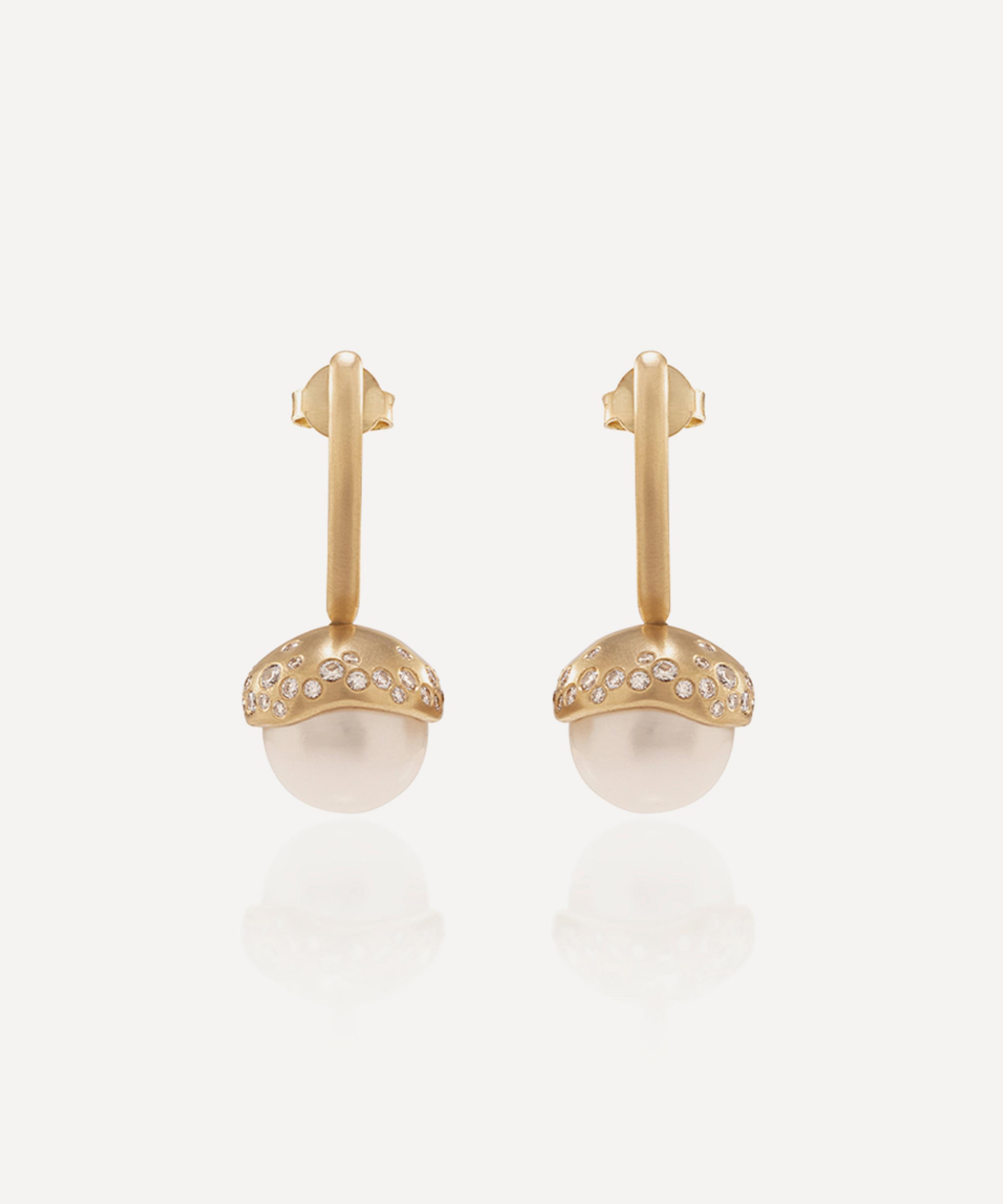 Nada Ghazal - 18ct Gold Pop Shine Mini Long Earrings