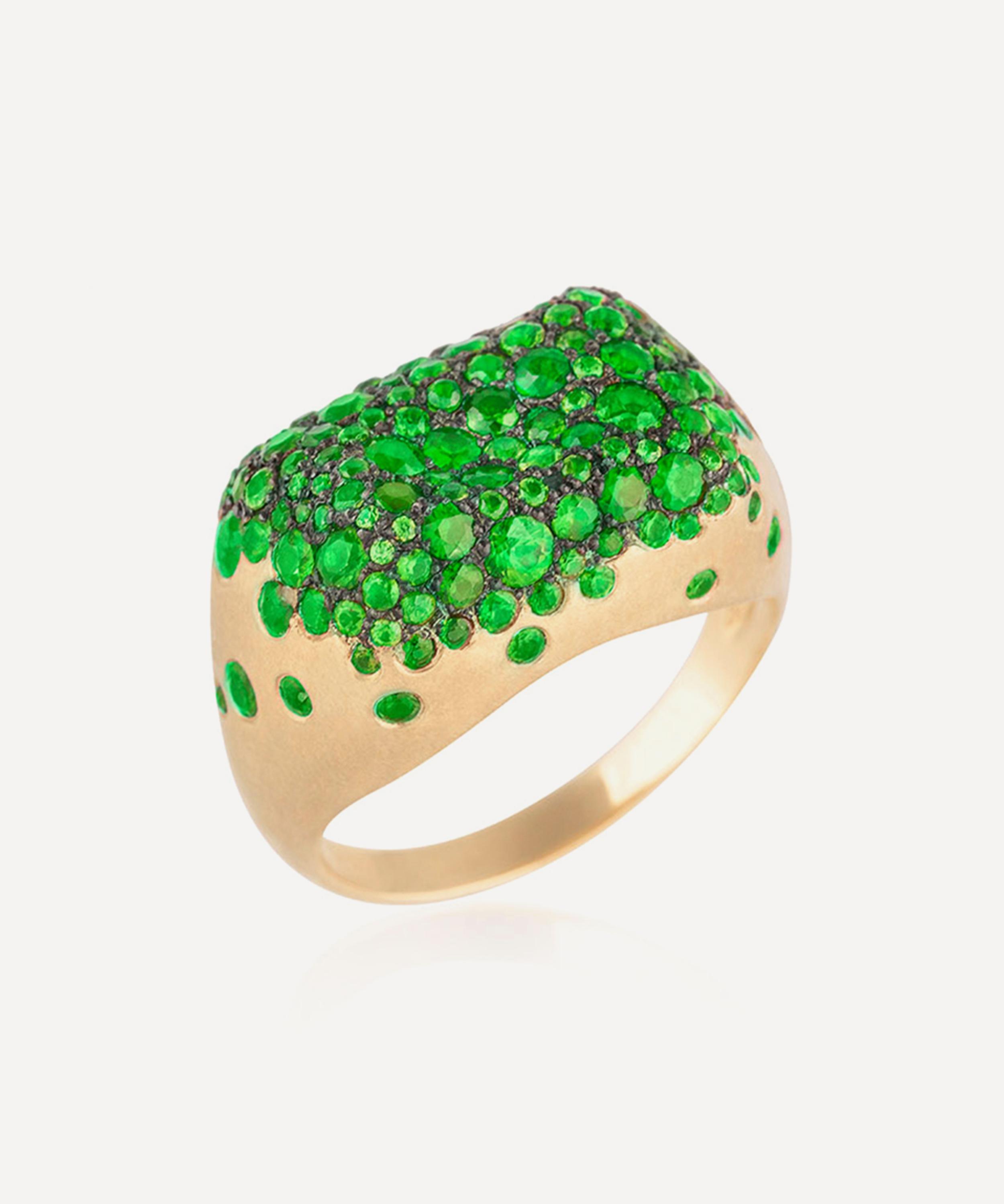 Nada Ghazal - 18ct Gold Baby Malak Original Bonbon Rectangle Ring
