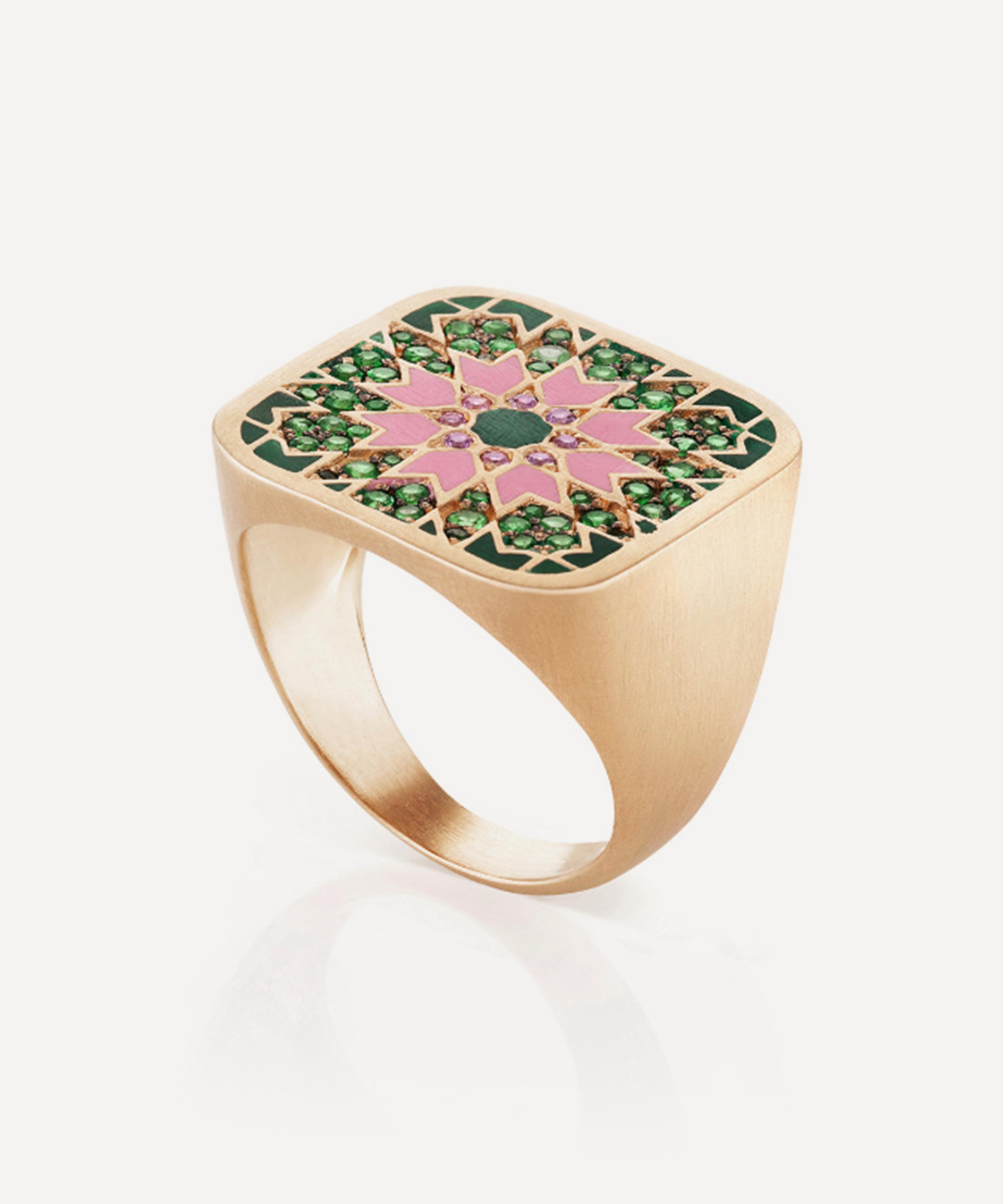 Nada Ghazal - 18ct Gold Blat Beirut Star Ring