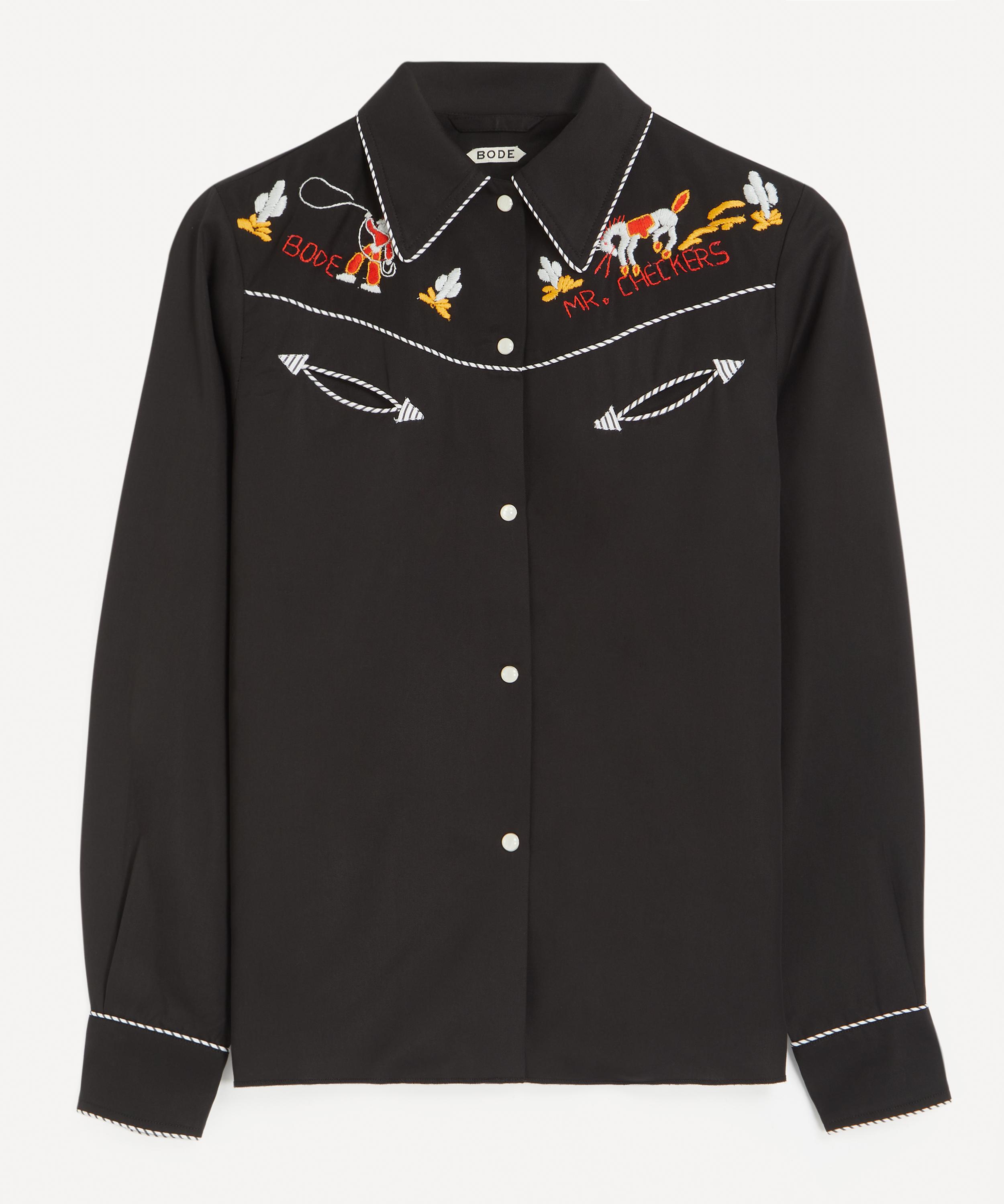 Bode - Checkers Western Shirt image number 0