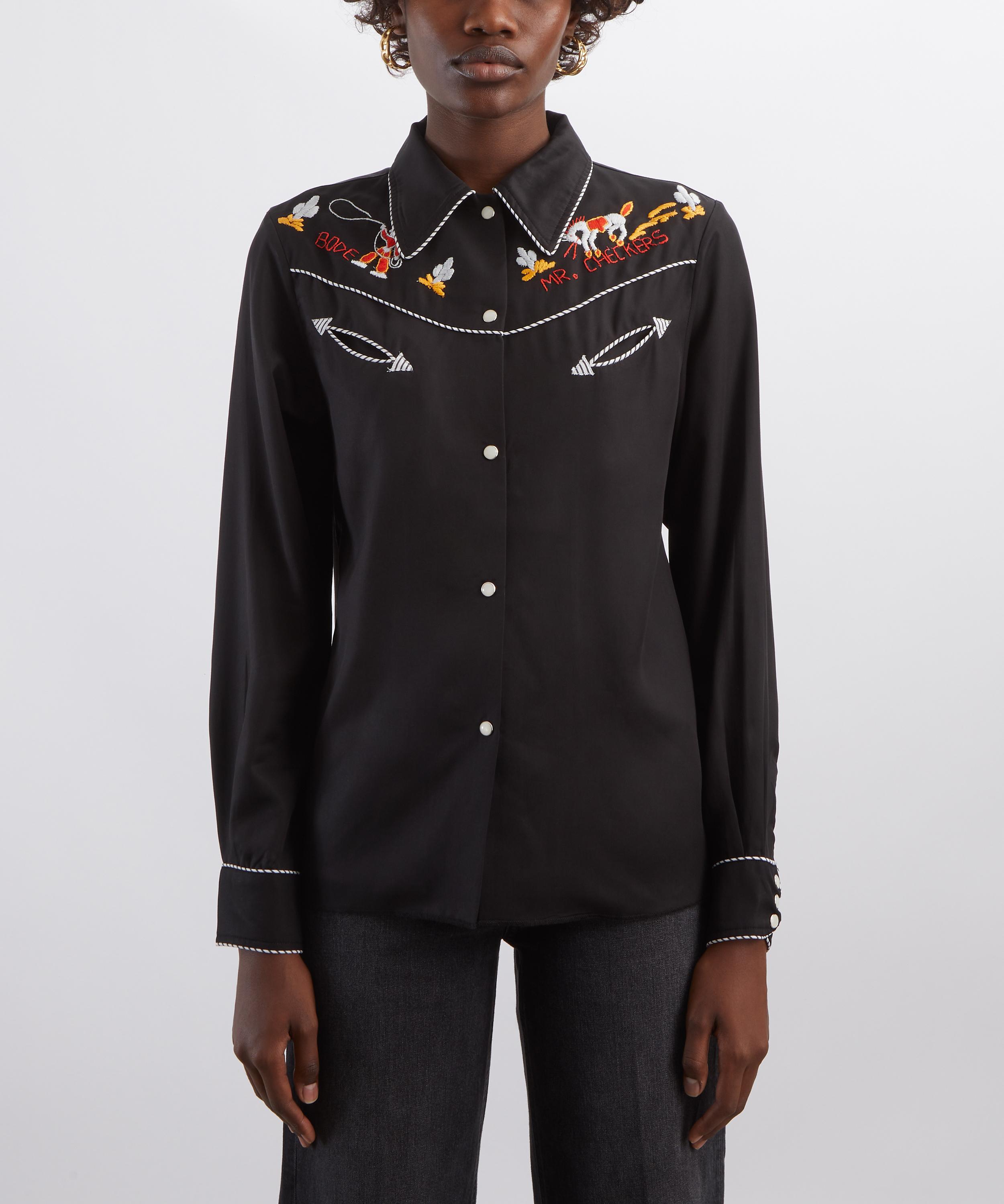 Bode - Checkers Western Shirt image number 2