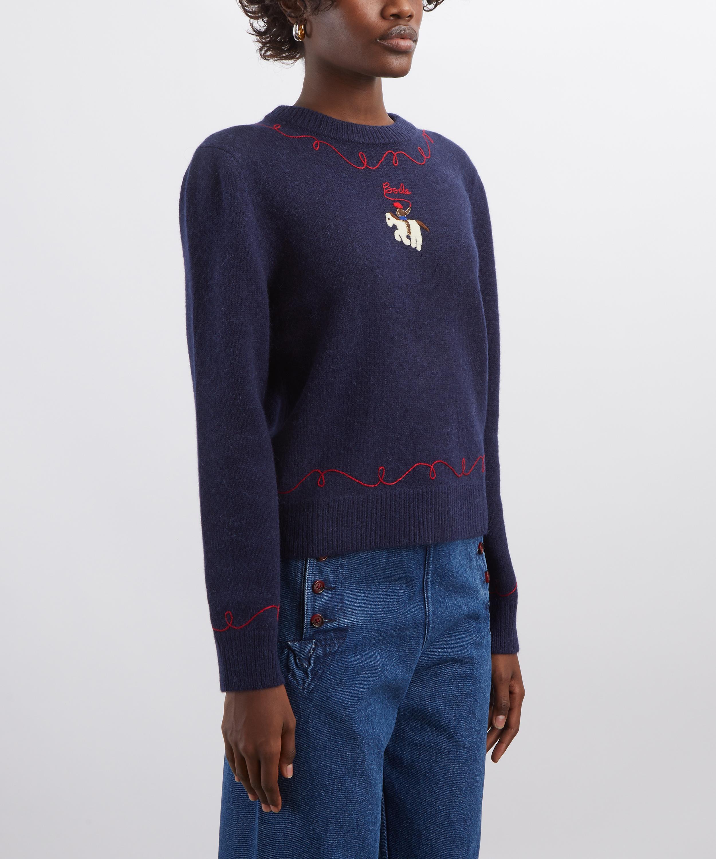 Bode - Cowboy Appliqu&eacute; Pullover Jumper image number 2