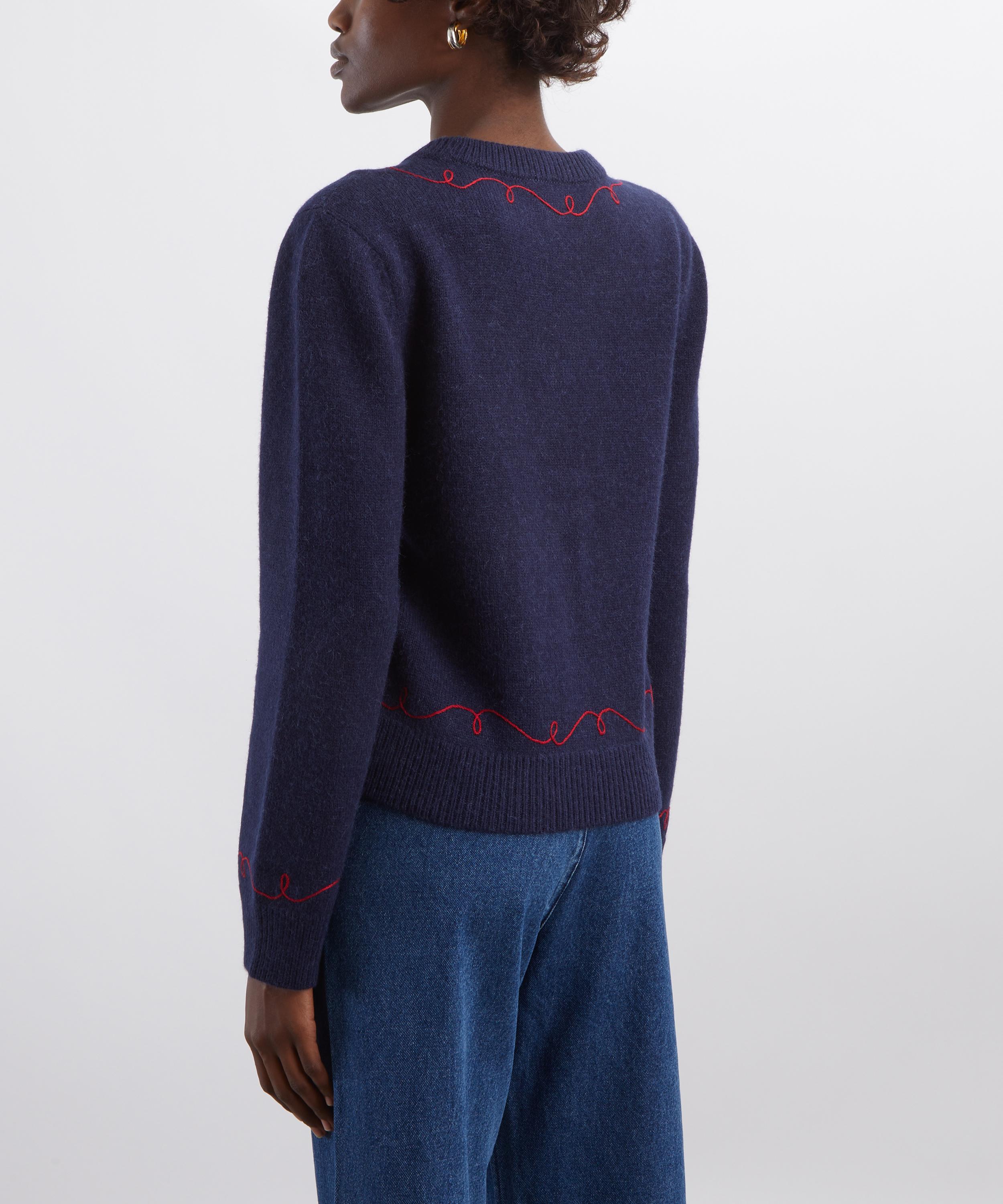 Bode - Cowboy Appliqu&eacute; Pullover Jumper image number 3