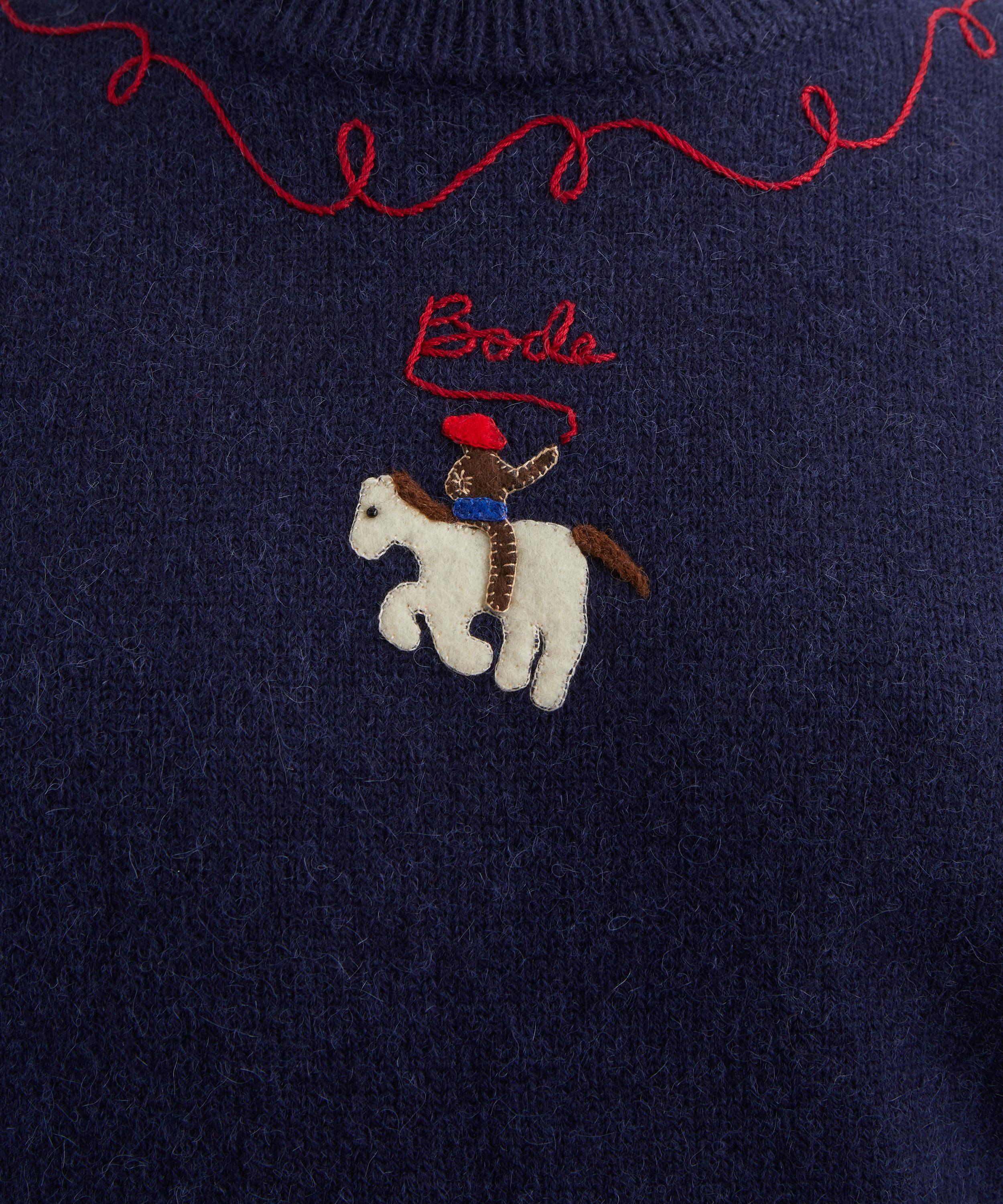 Bode - Cowboy Appliqu&eacute; Pullover Jumper image number 4