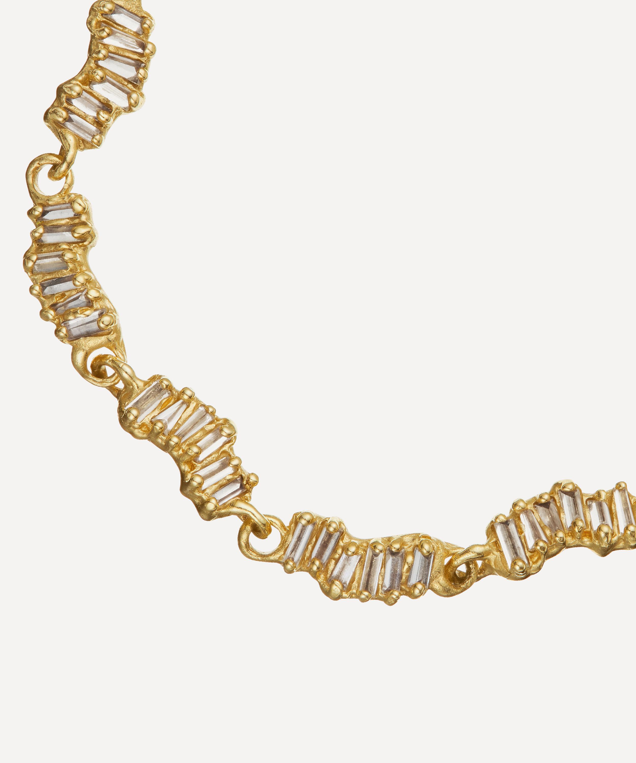 Ellis Mhairi Cameron - 14ct Gold Armach Diamond Scatter Chain Bracelet I image number 0