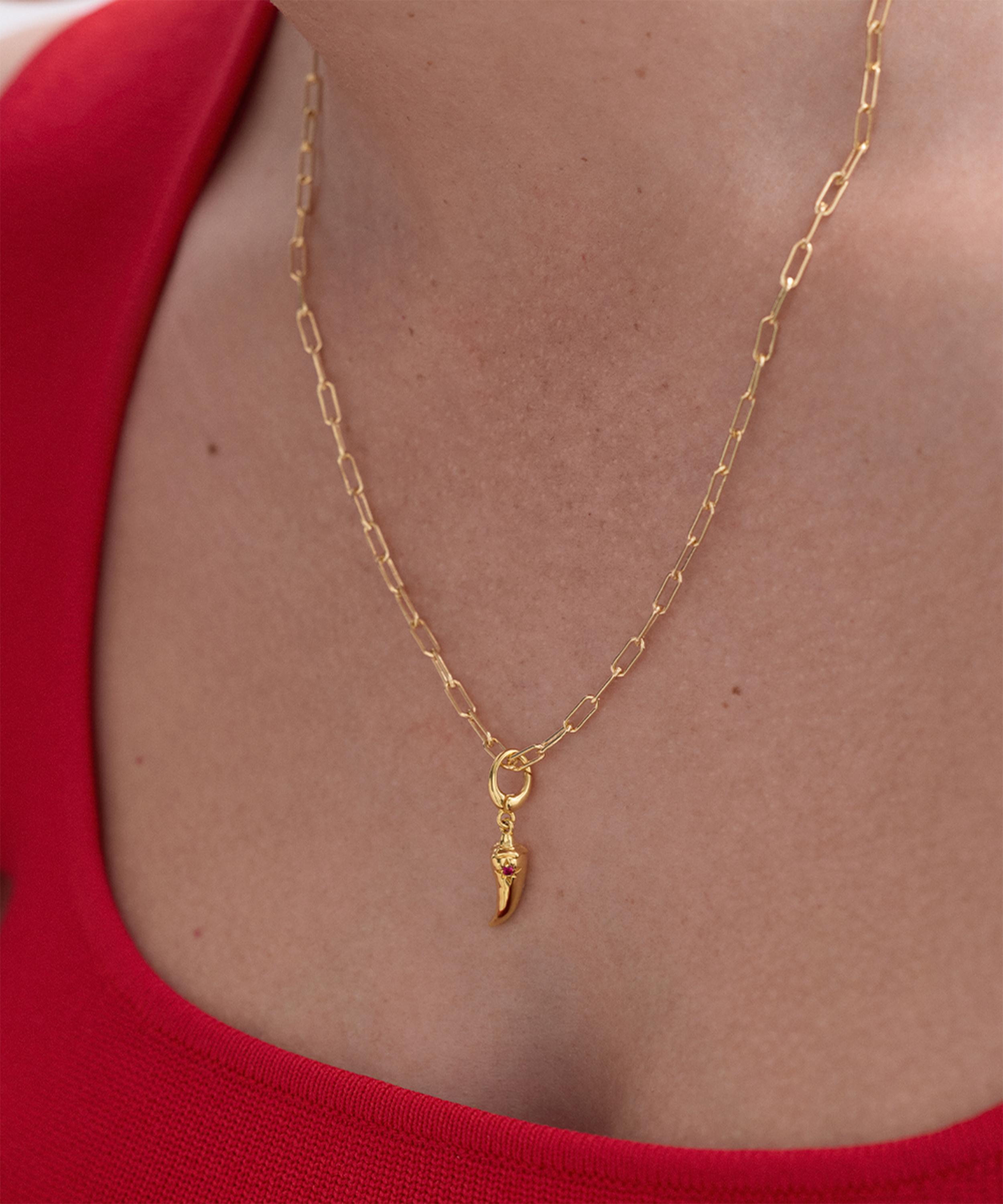 Astley Clarke - 18ct Gold-Plated Chilli Charm image number 1