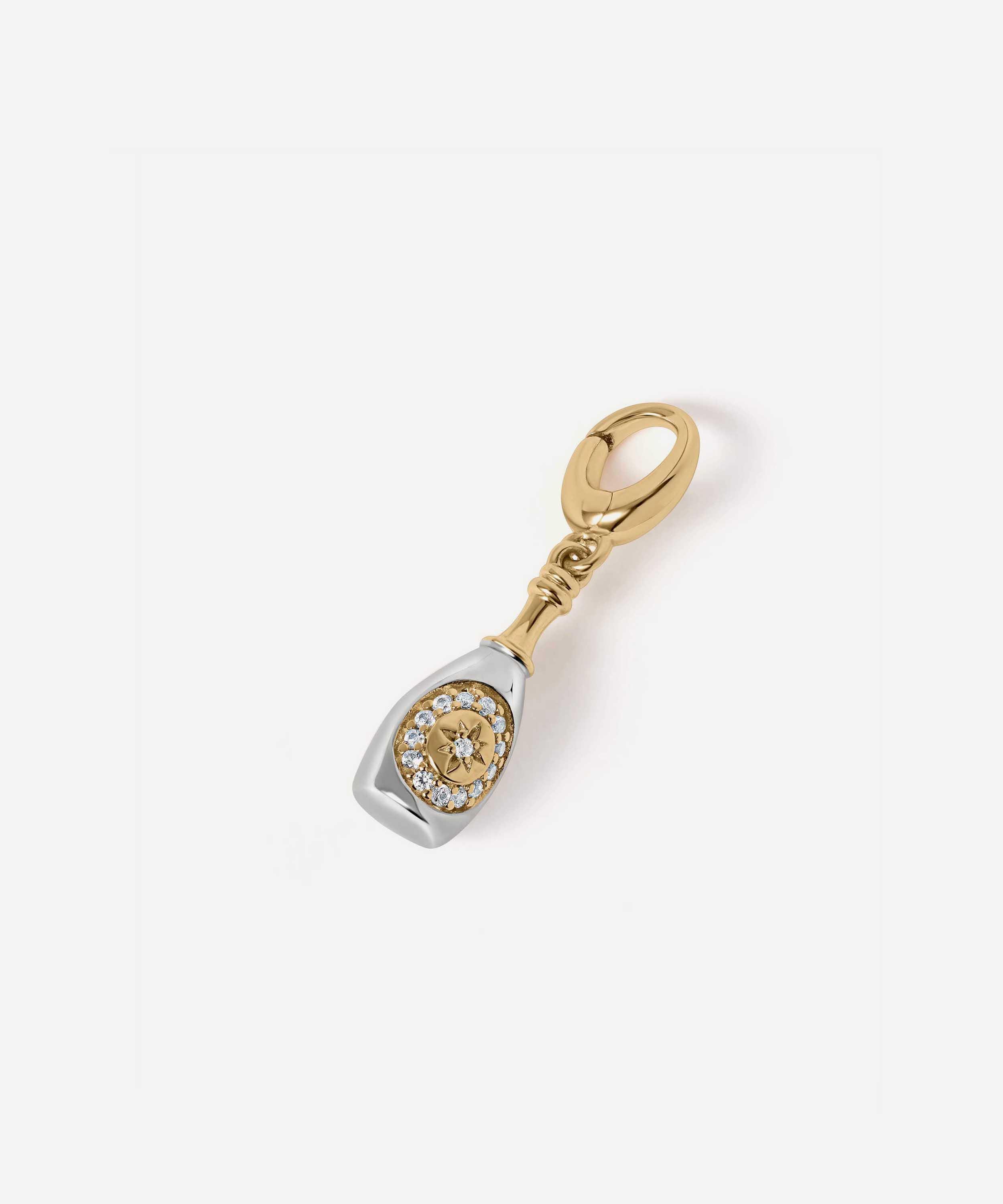 Astley Clarke - 18ct Gold-Plated and Silver Champagne Charm image number 0