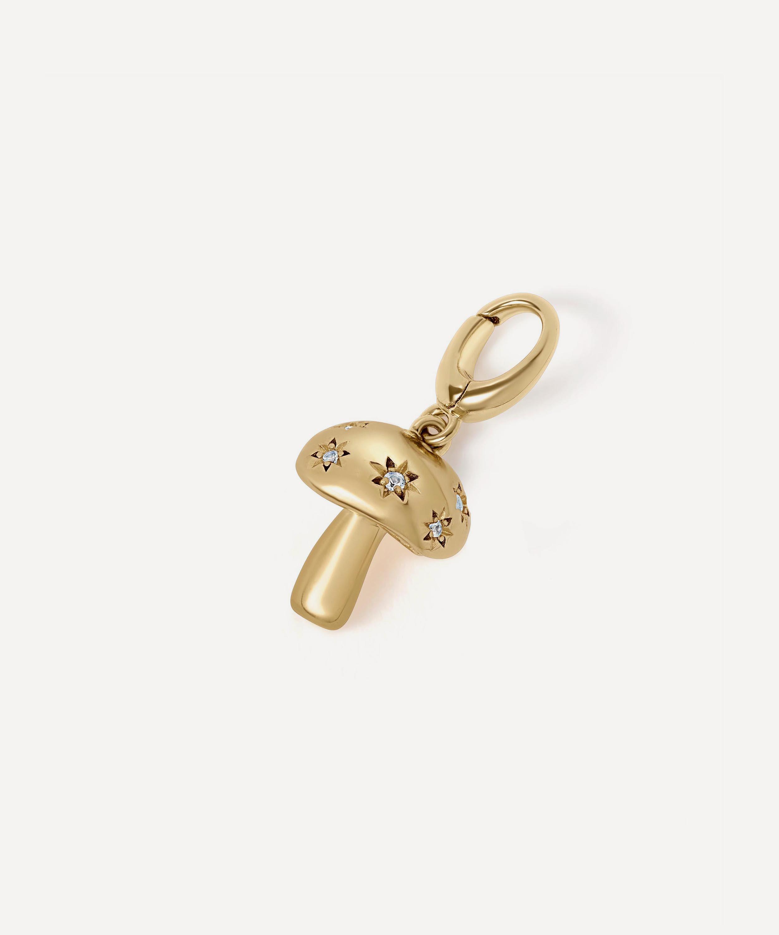 Astley Clarke - 18ct Gold-Plated Mushroom Charm image number 0