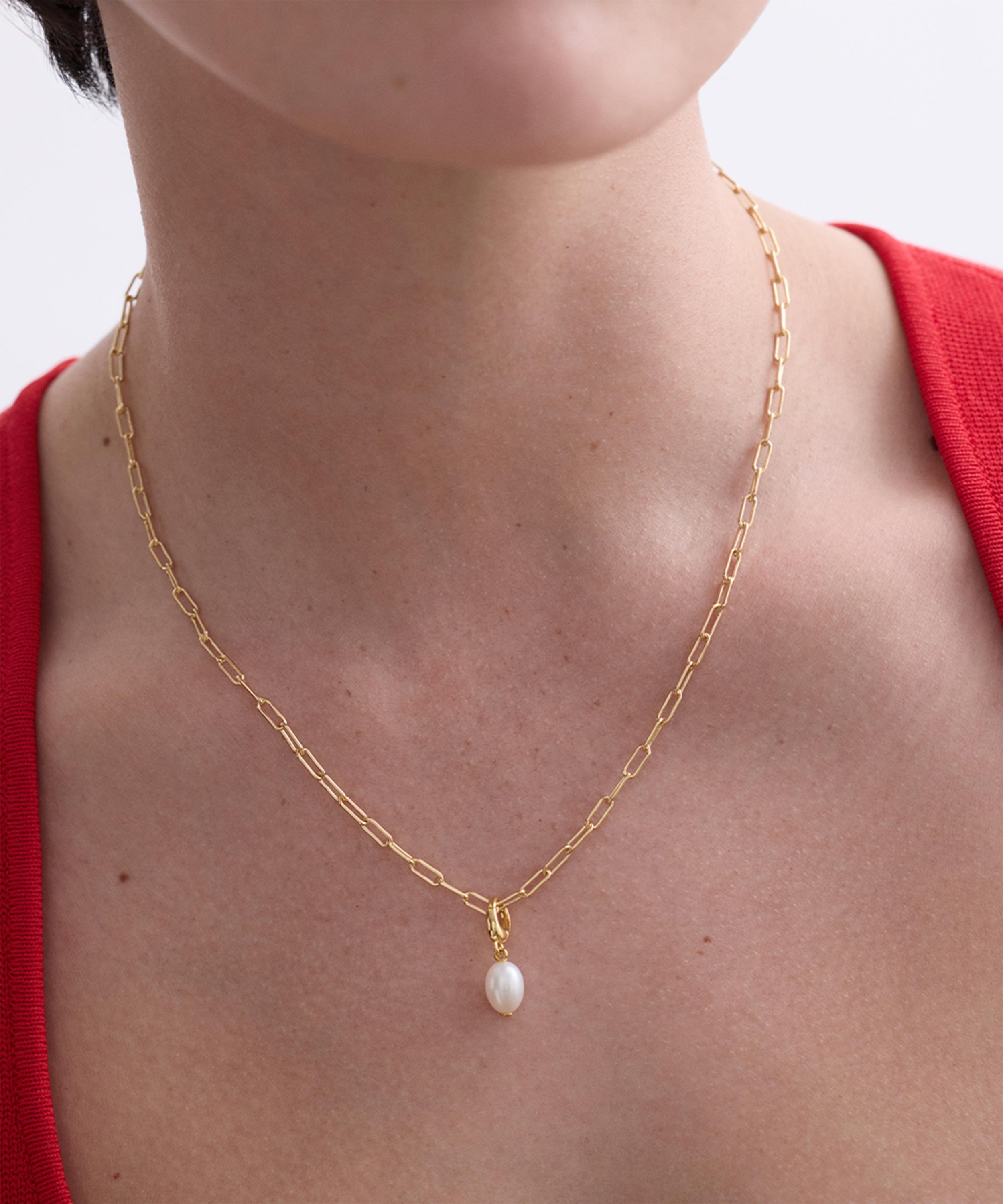 Astley Clarke - 18ct Gold-Plated Pearl Charm image number 1