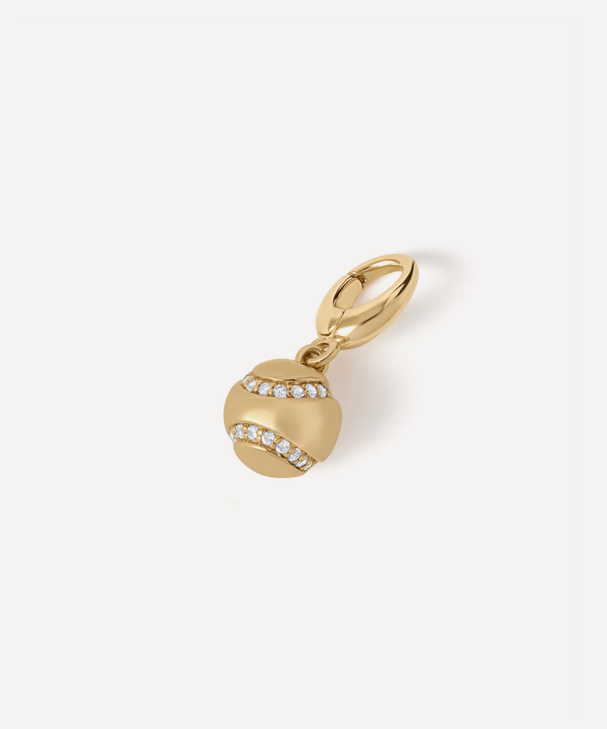 Astley Clarke - 18ct Gold-Plated Tennis Ball Charm