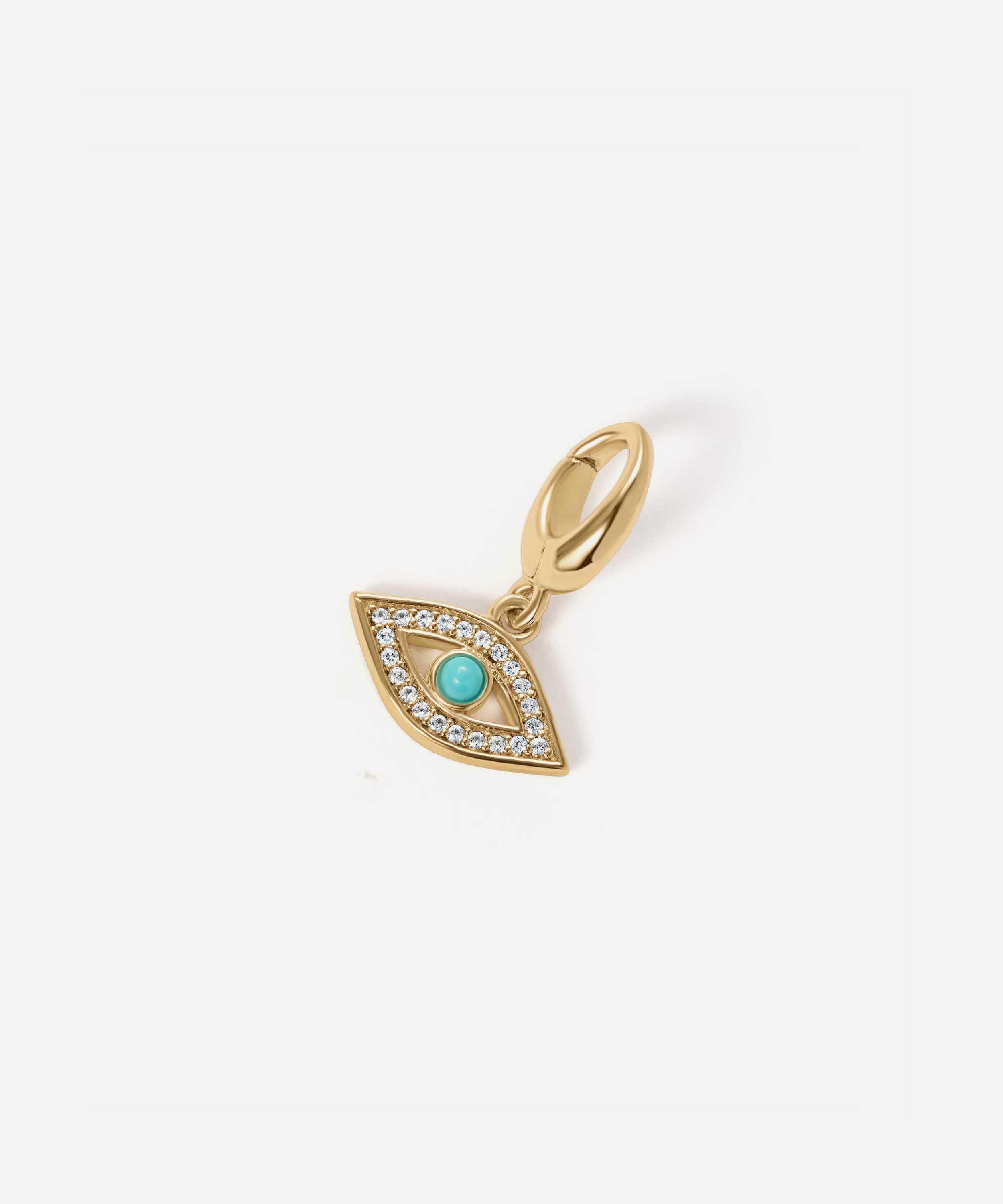 Astley Clarke - 18ct Gold-Plated Evil Eye Charm image number 0