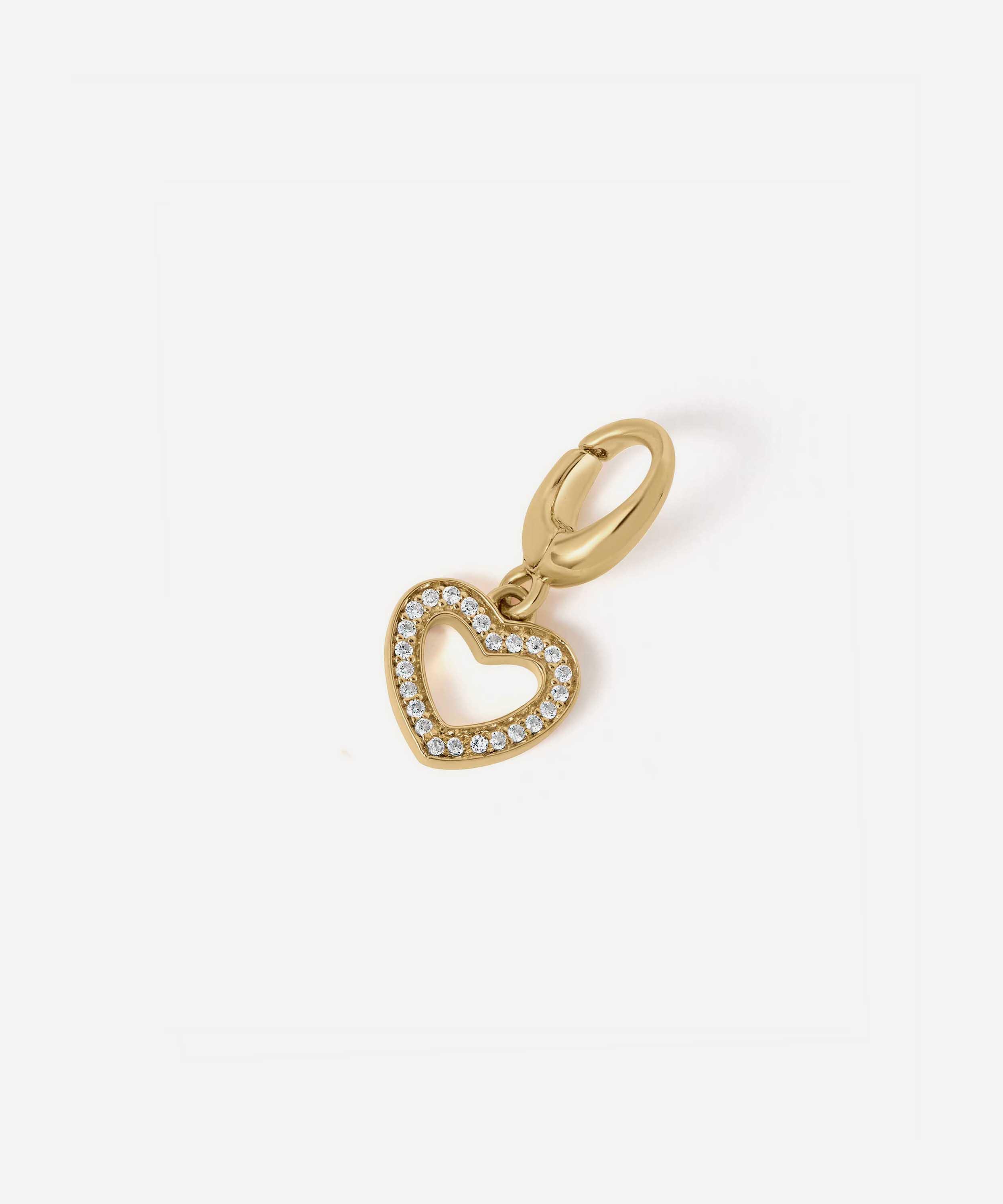 Astley Clarke - 18ct Gold-Plated Heart Charm image number 0